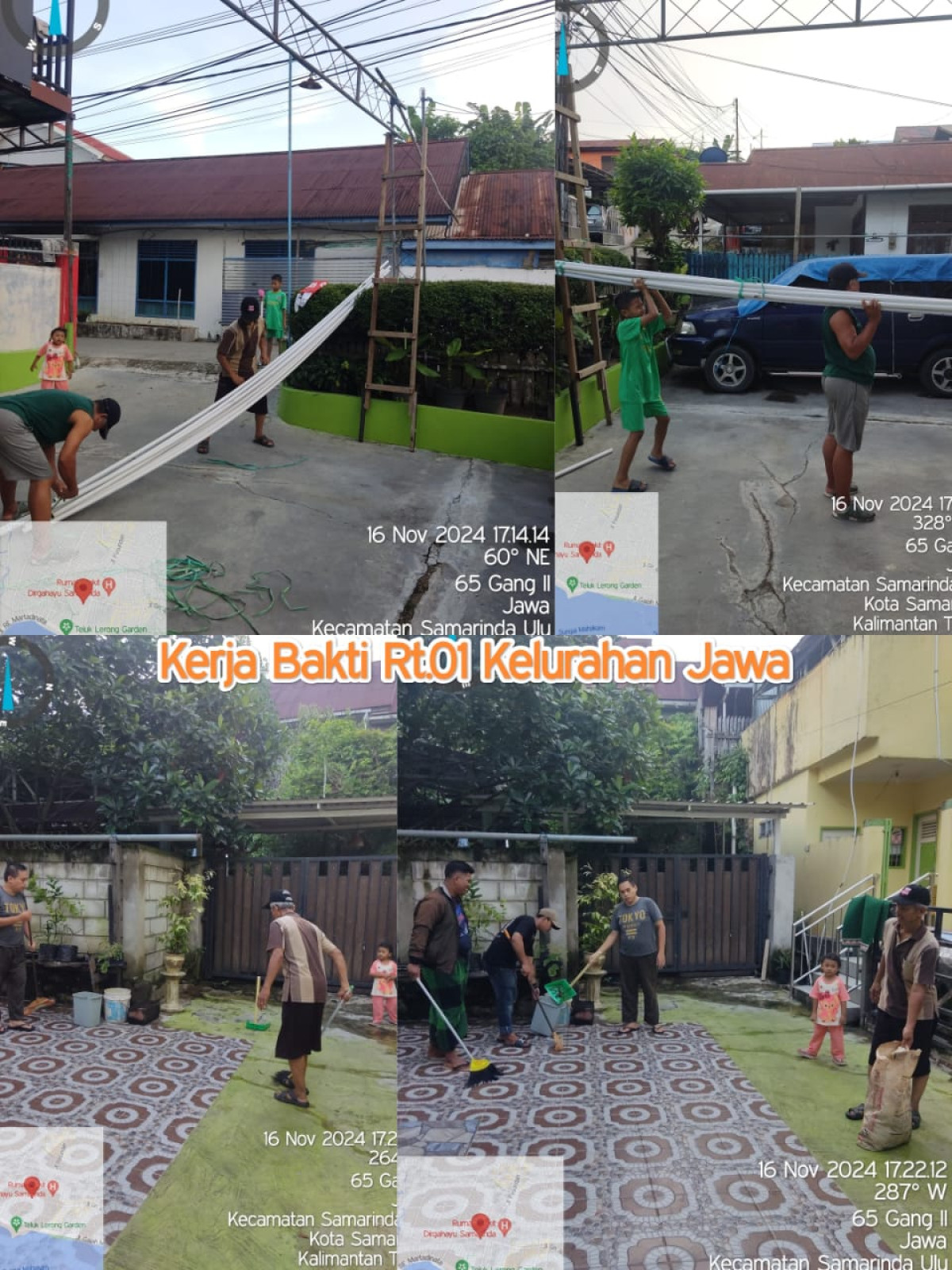 Kerja Bakti RT. 01 Jl. Gn. Cermai Kelurahan Jawa