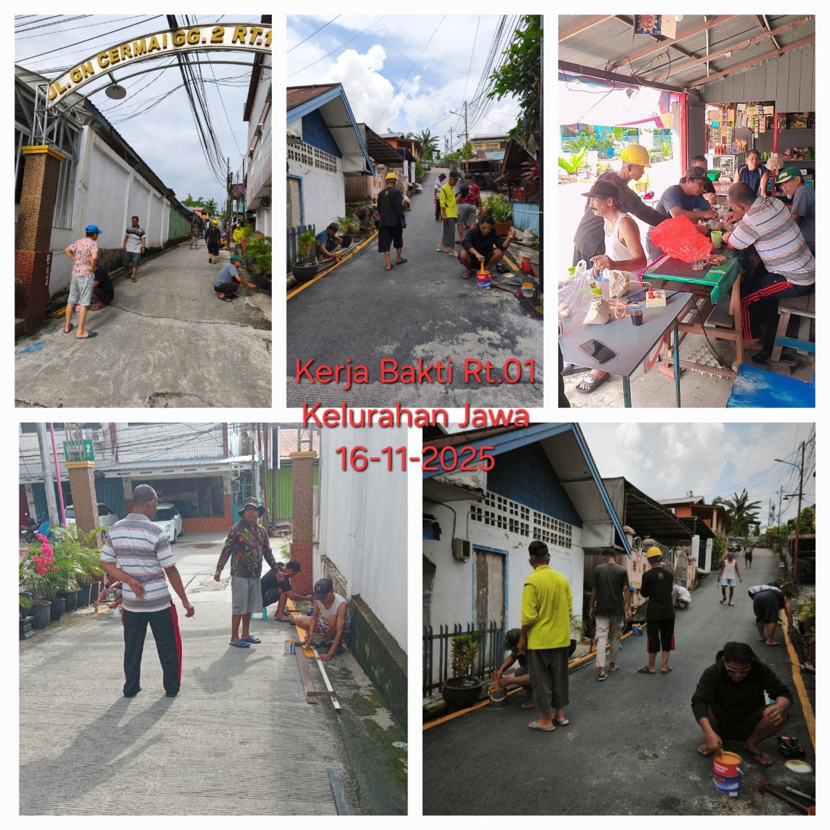 Kerja Bakti Rt.01 Kelurahan Jawa
