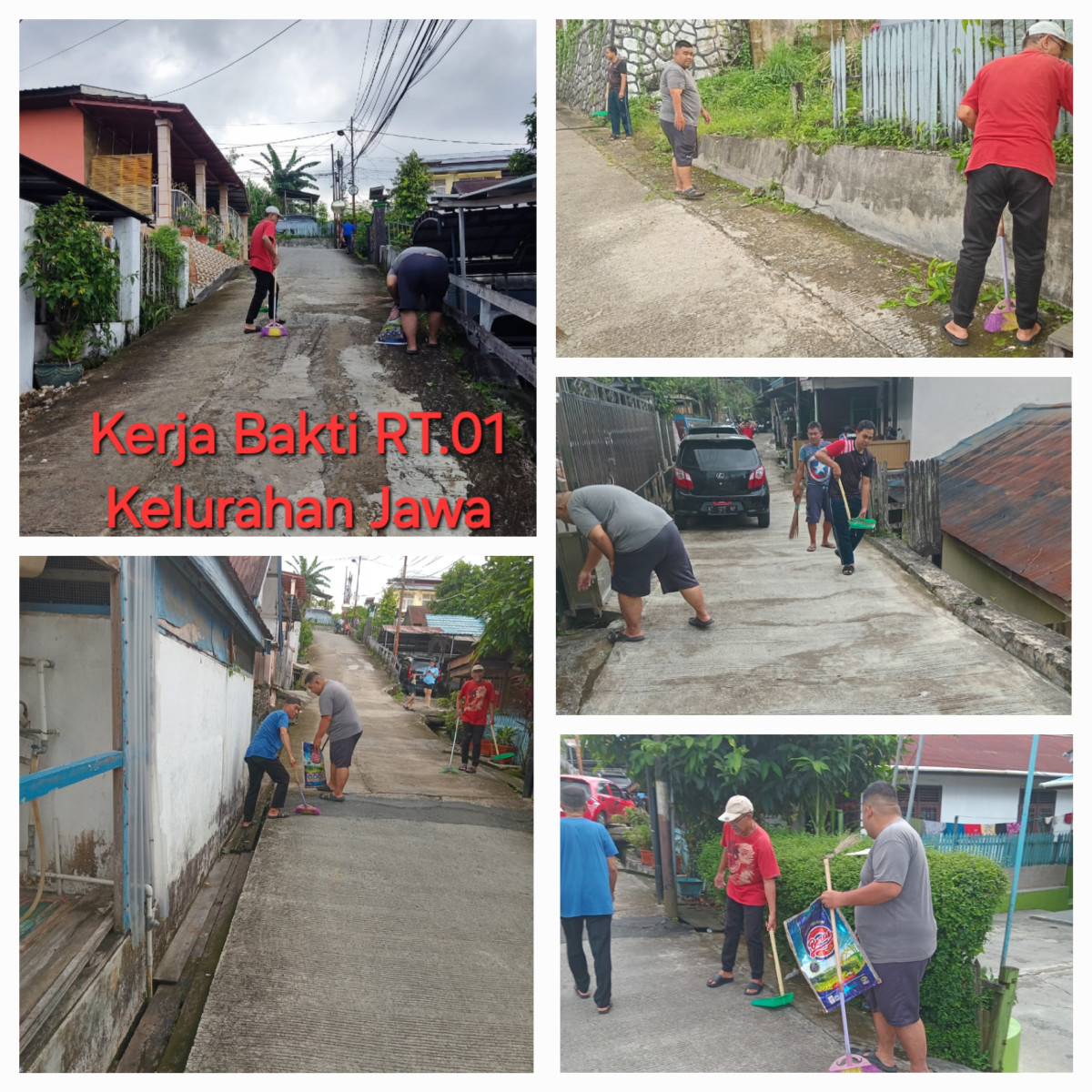 Kerja Bakti RT.01 gg.2 Kelurahan Jawa