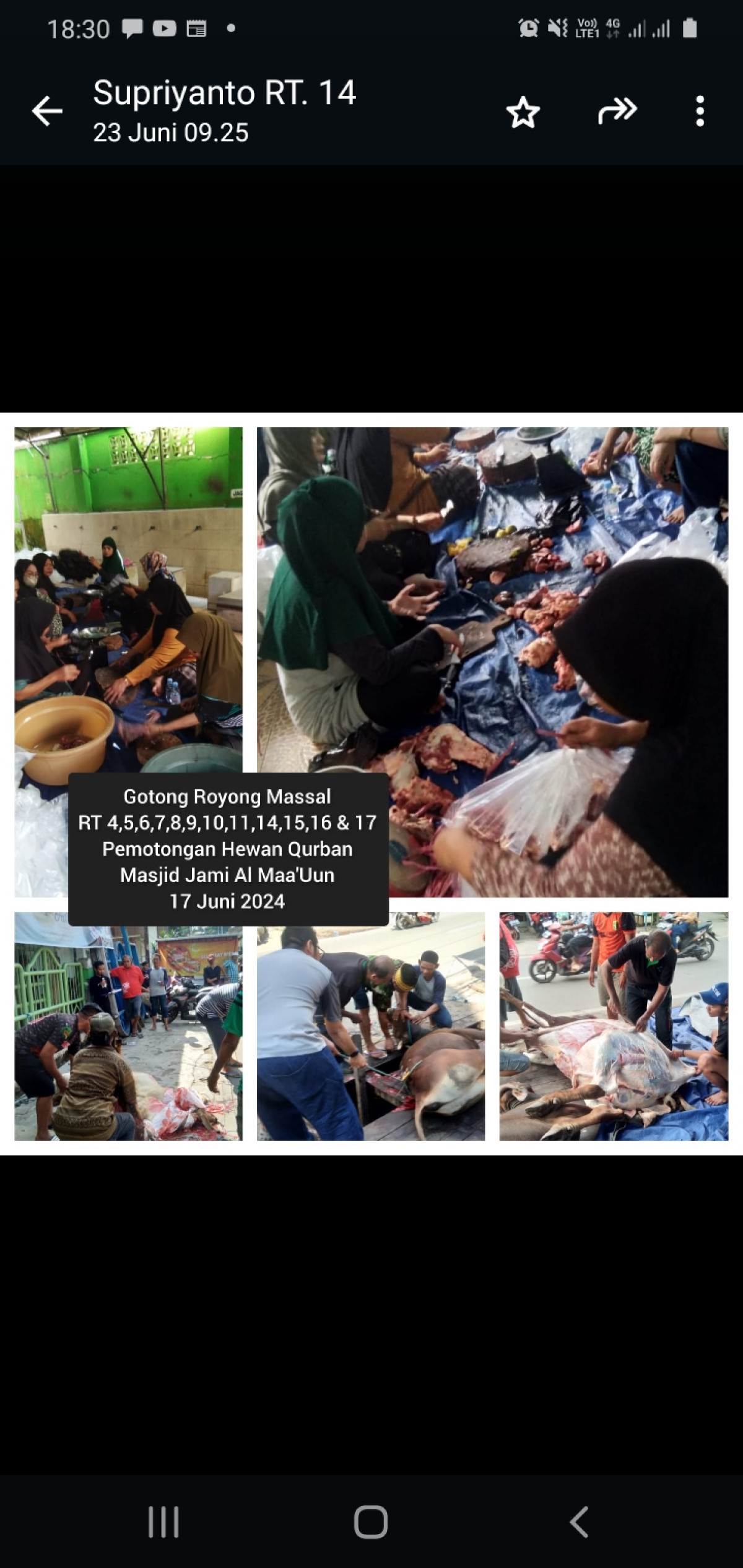 Giat Gotong Royong Massal di Masjid Jami Al Maa'uun