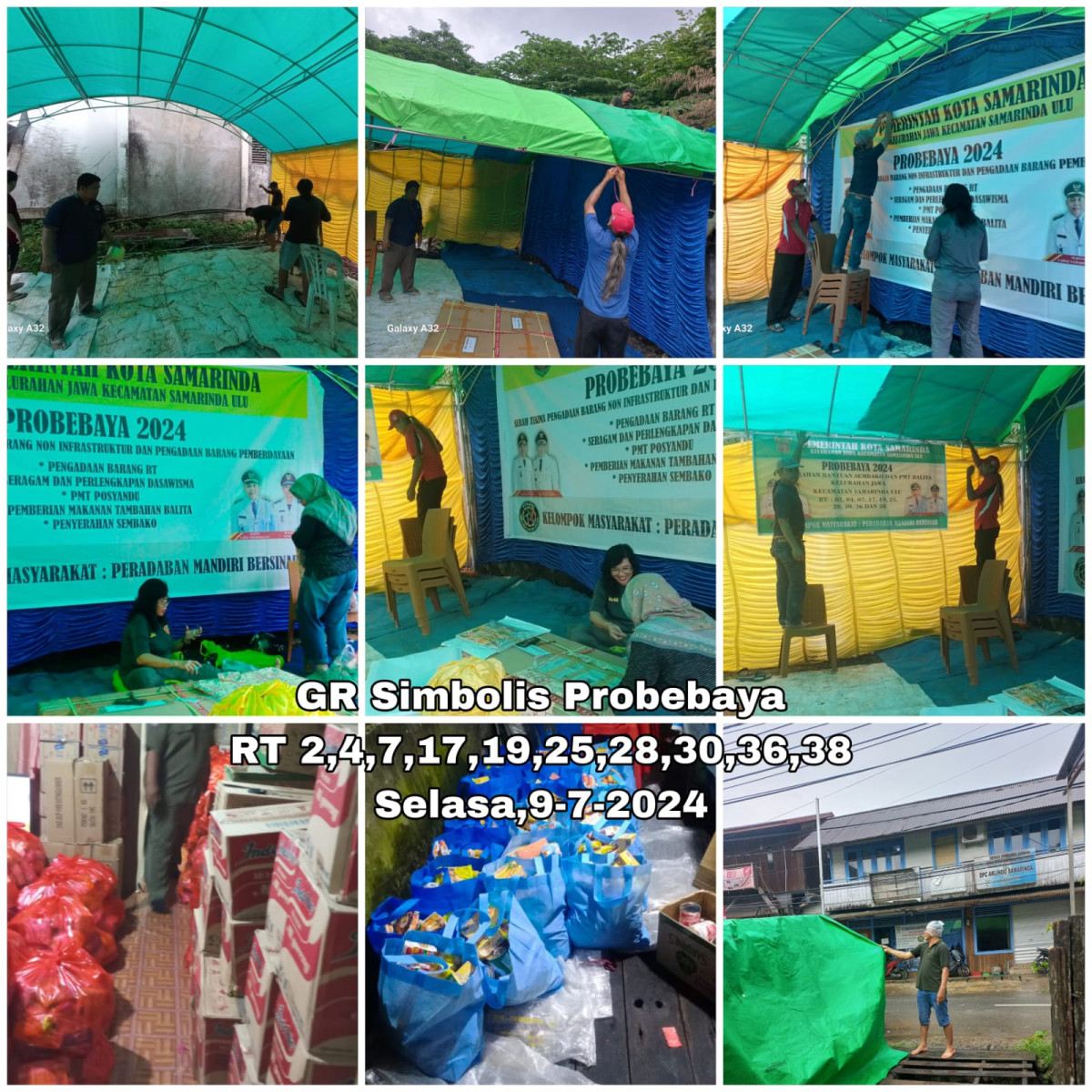 GR membersihkan lokasi utk simbolis Probebaya
