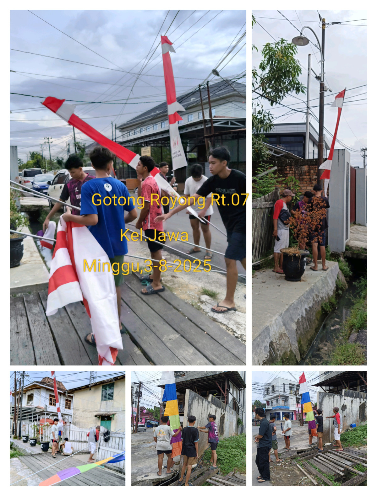 Gotong royong bersama warga