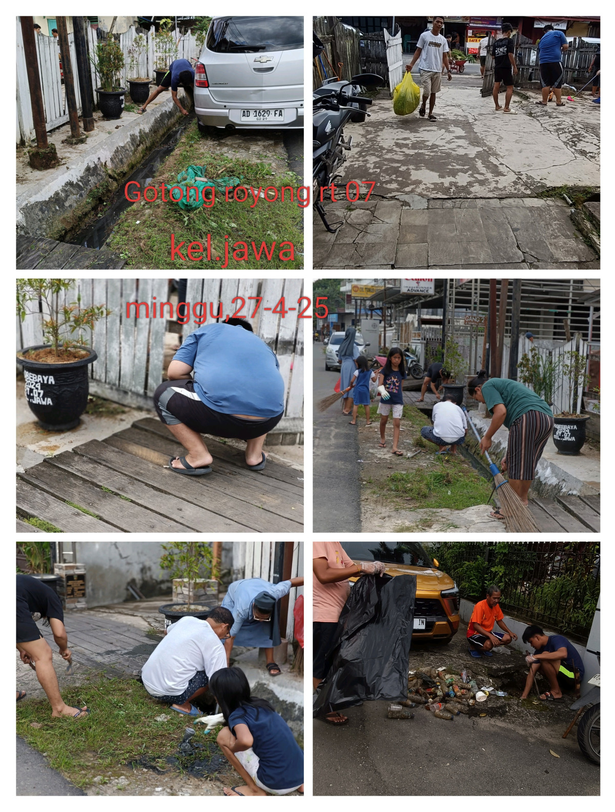 Gotong royong bersama warga 07