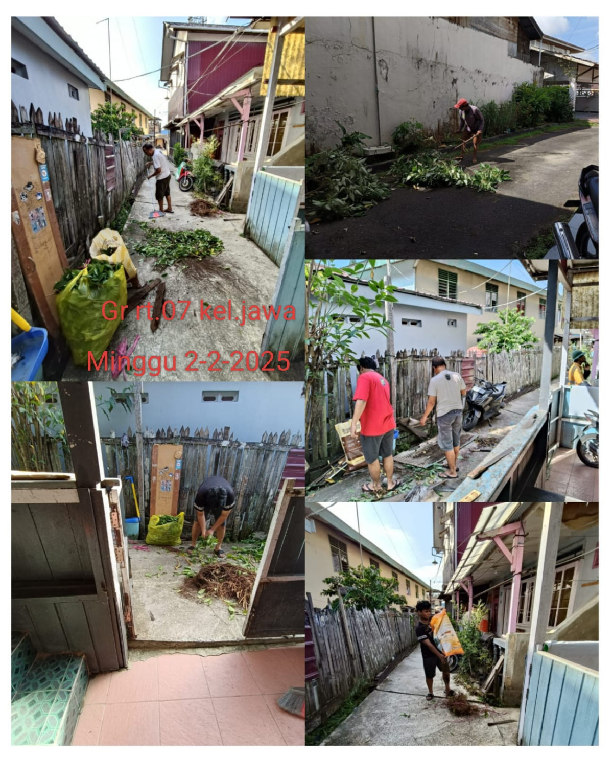 Gotong royong bersama warga