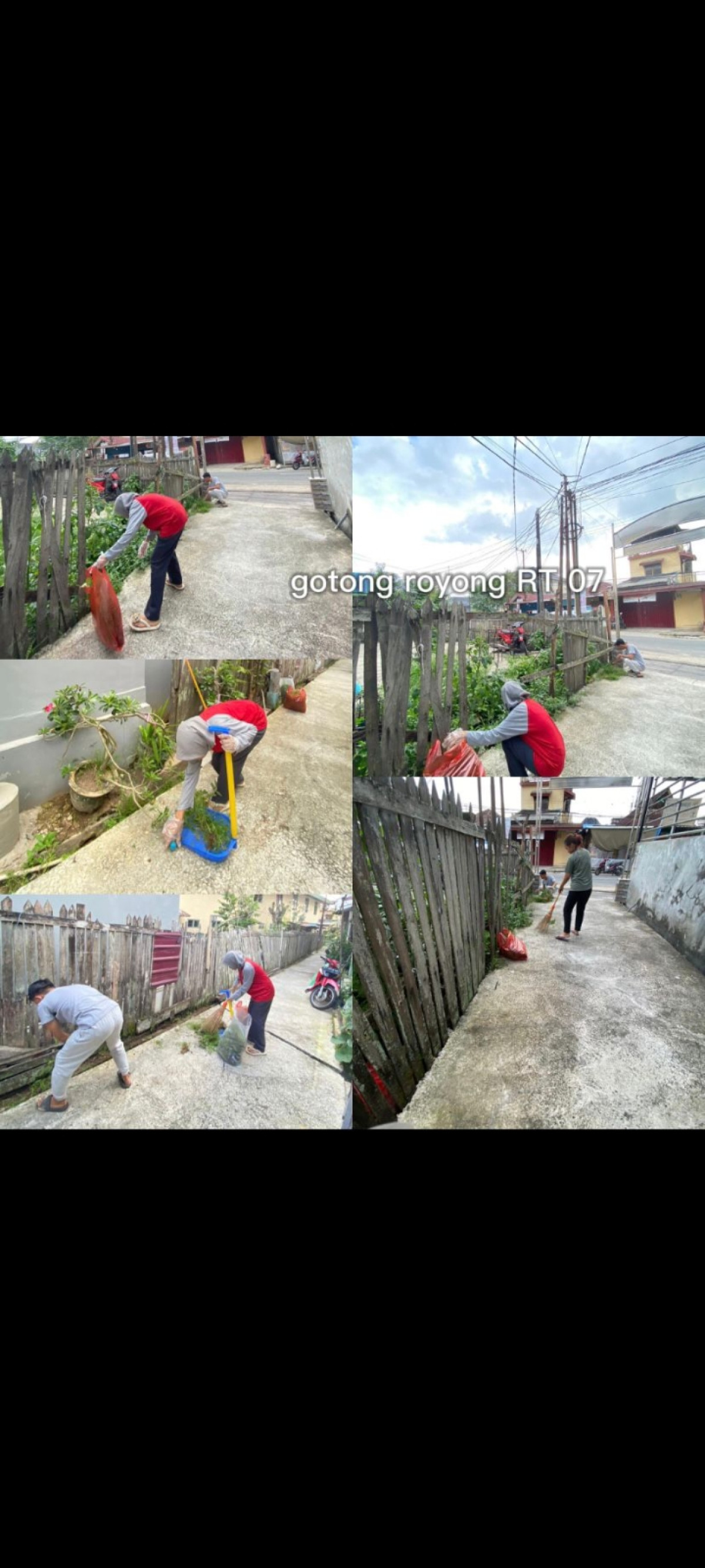 Gotong royong dijln semeru rt. 07