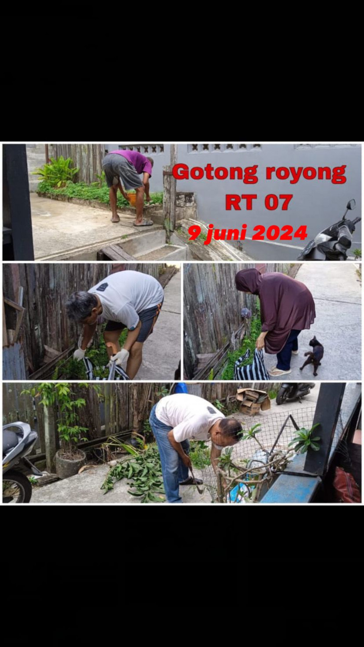 Gotong royong di mesjid