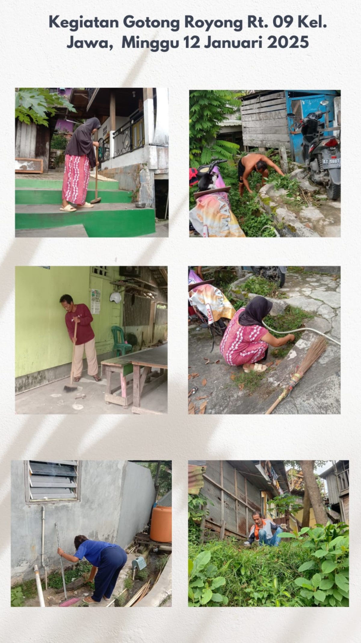 Gotong Royong RT 09 Bulan Januari 2025 - I