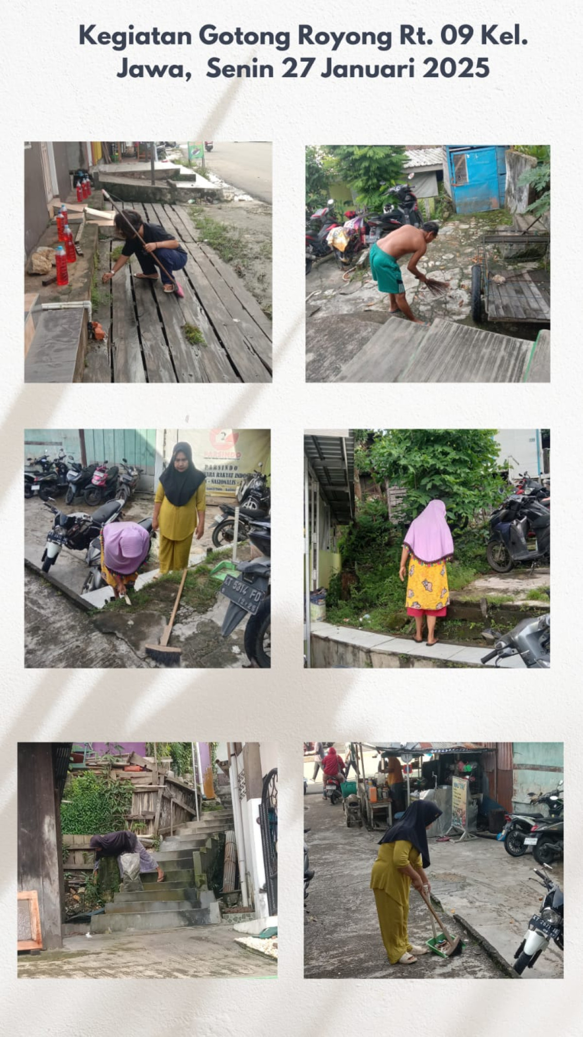Gotong Royong RT 09 Bulan Januari 2025 - II