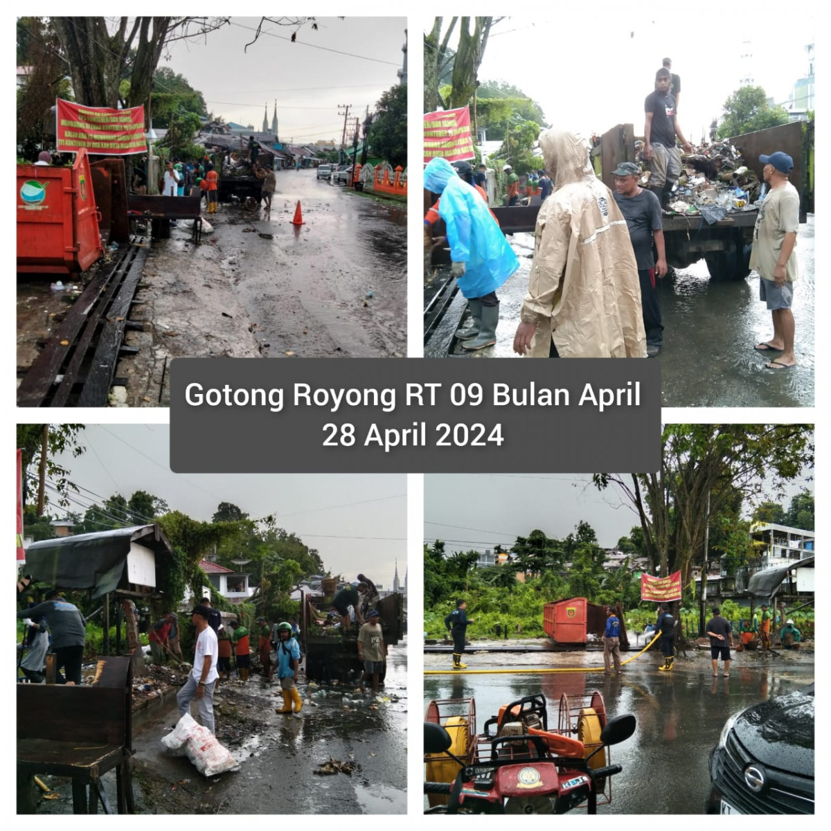 Gotong Royong Massal RT 08 - 20 (10 RT) - April 2024