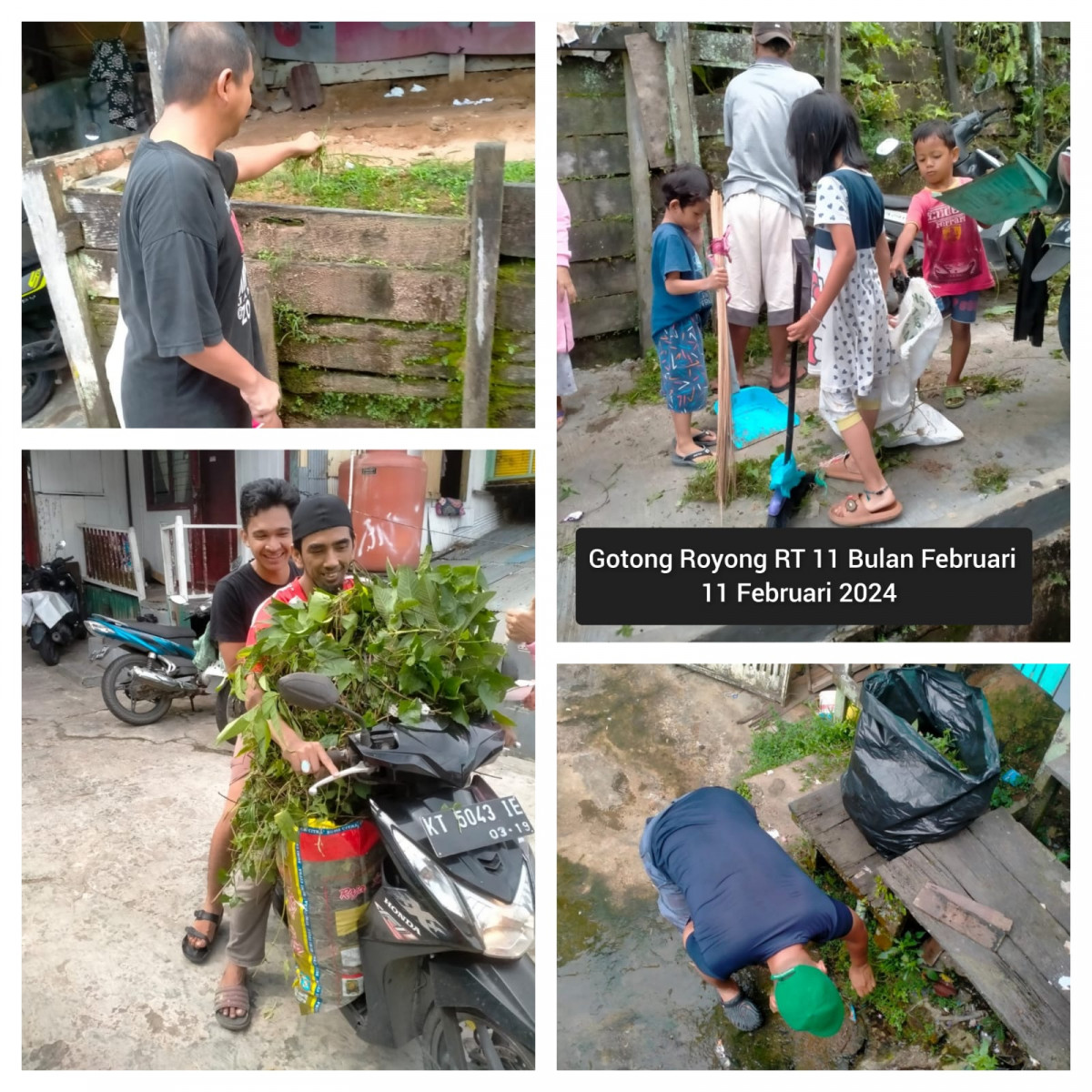 Gotong Royong Warga RT 11 Bulan Februari 2024 - 1