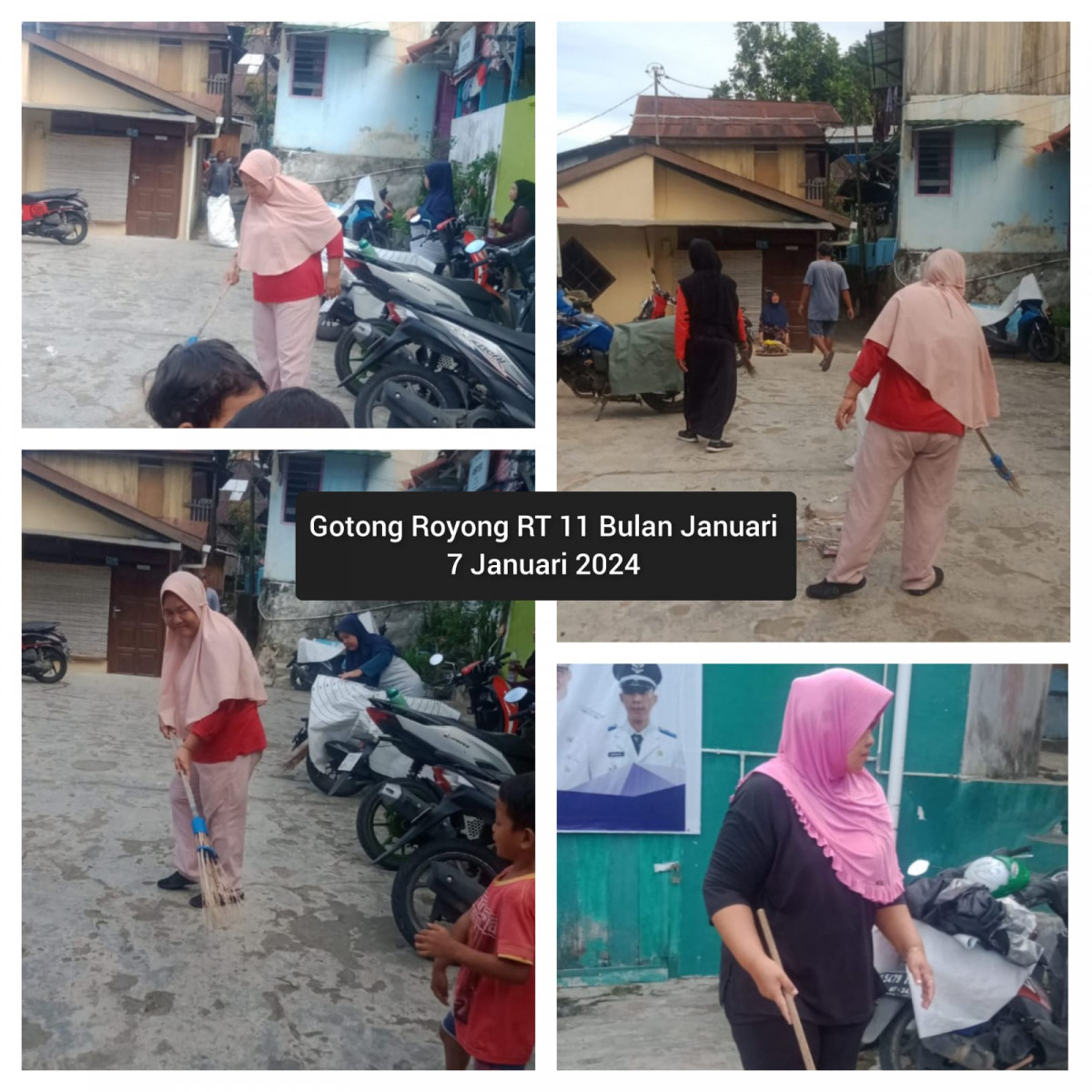 Gotong Royong Warga RT 11 Bulan Januari 2024 - 1
