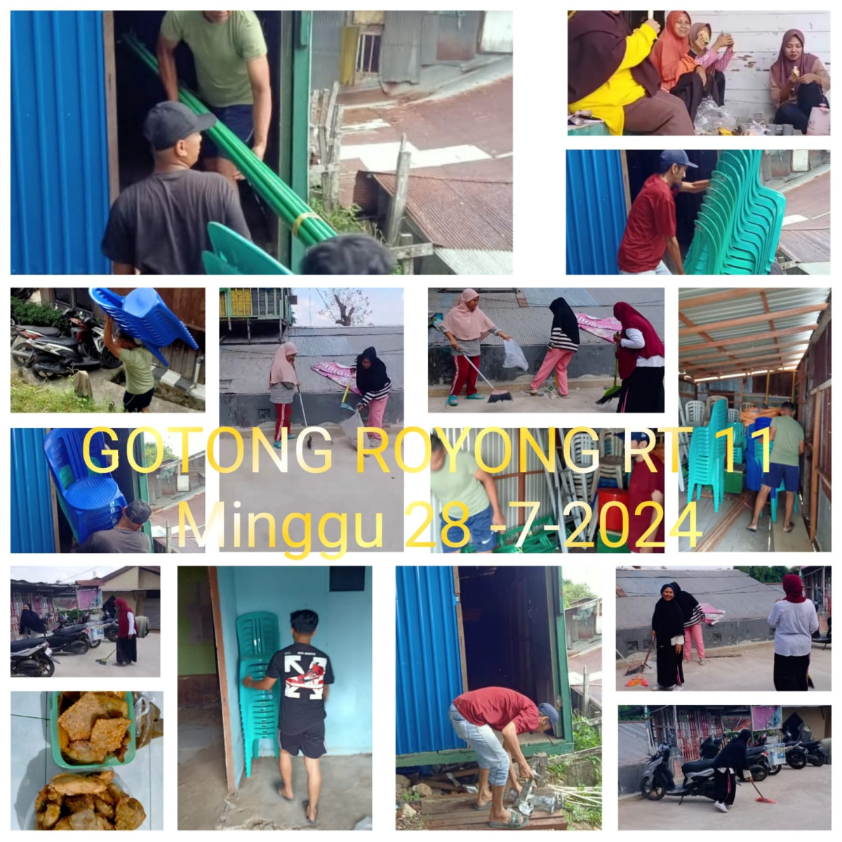 Gotong royong warga rt 11
