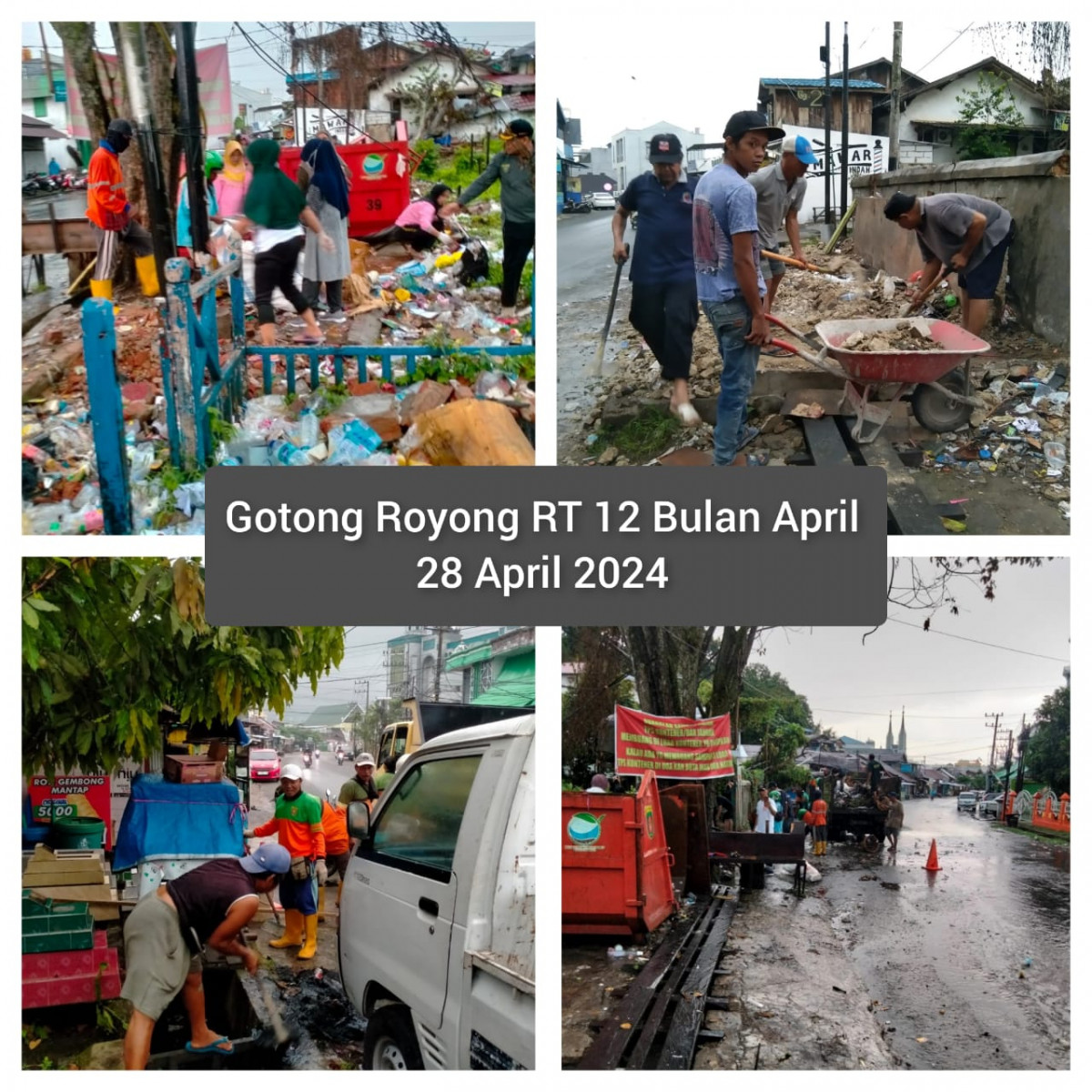 Gotong Royong Masal RT 08-20 (10 RT) Bulan April 2024 - 1