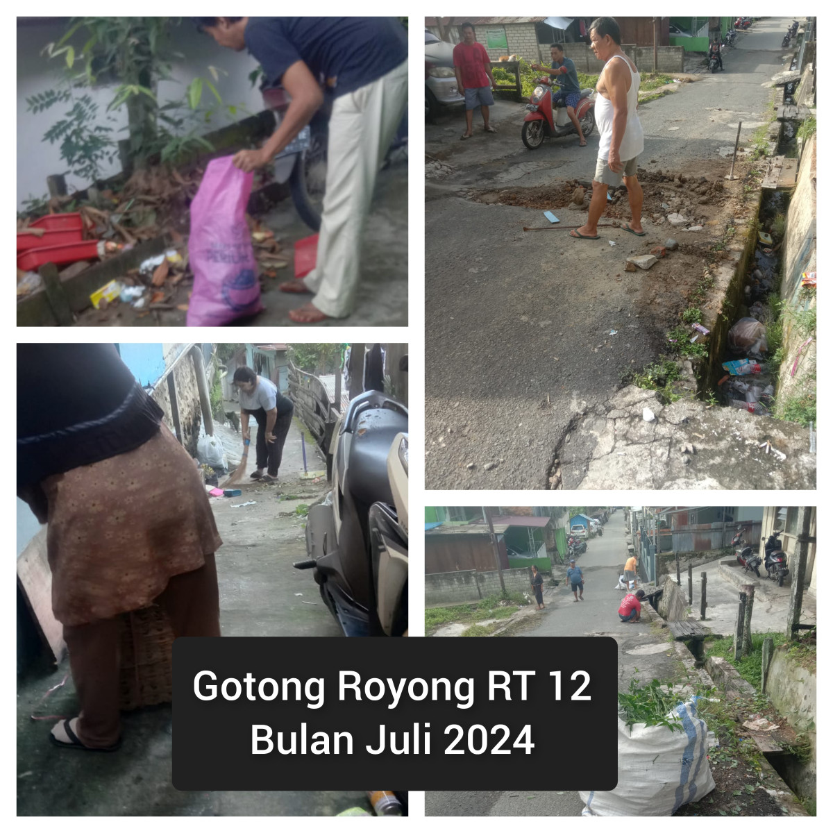 Gotong Royong RT 12 Bulan Juli 2024