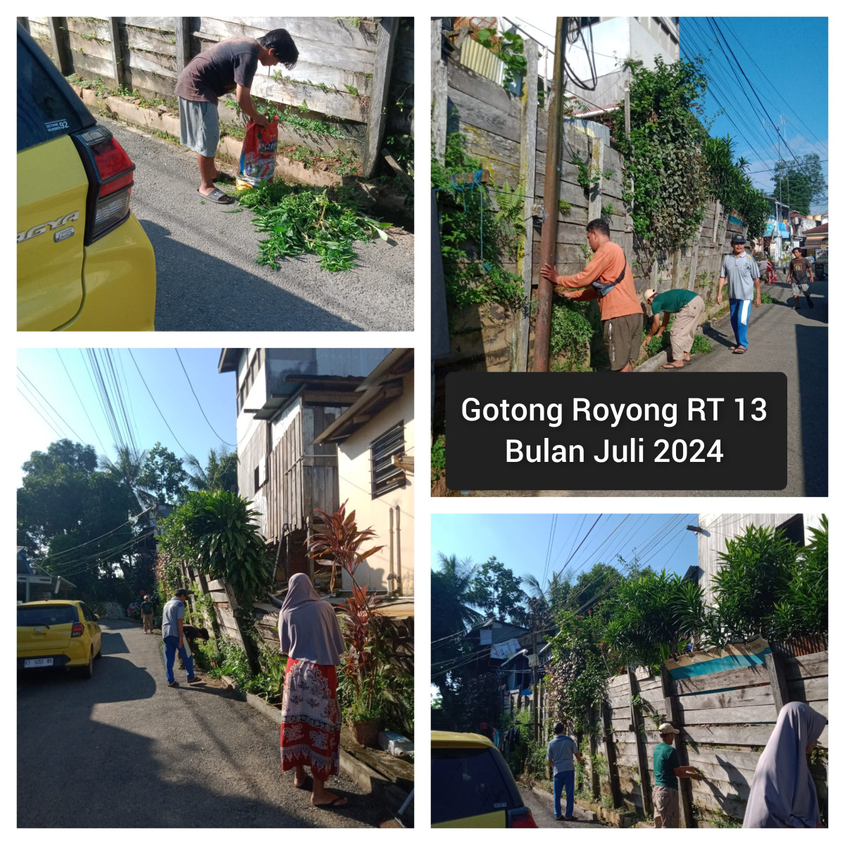 Gotong Royong RT 13 Bulan Juli 2024