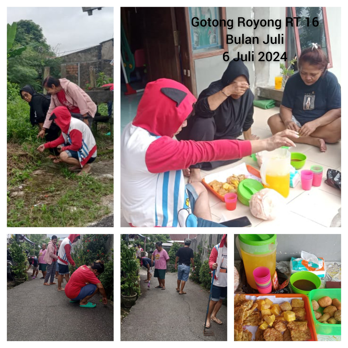 Gotong Royong RT 16 Bulan Juli 2024