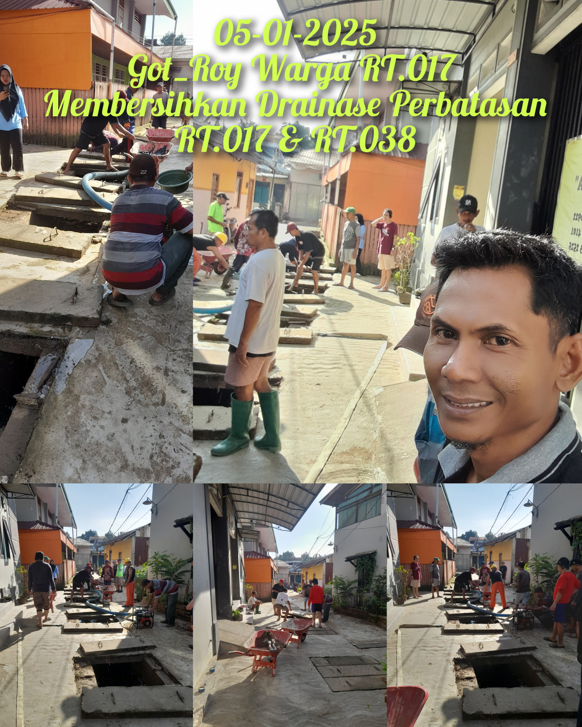 Gotong Royong Warga RT.017 Kel.Jawa