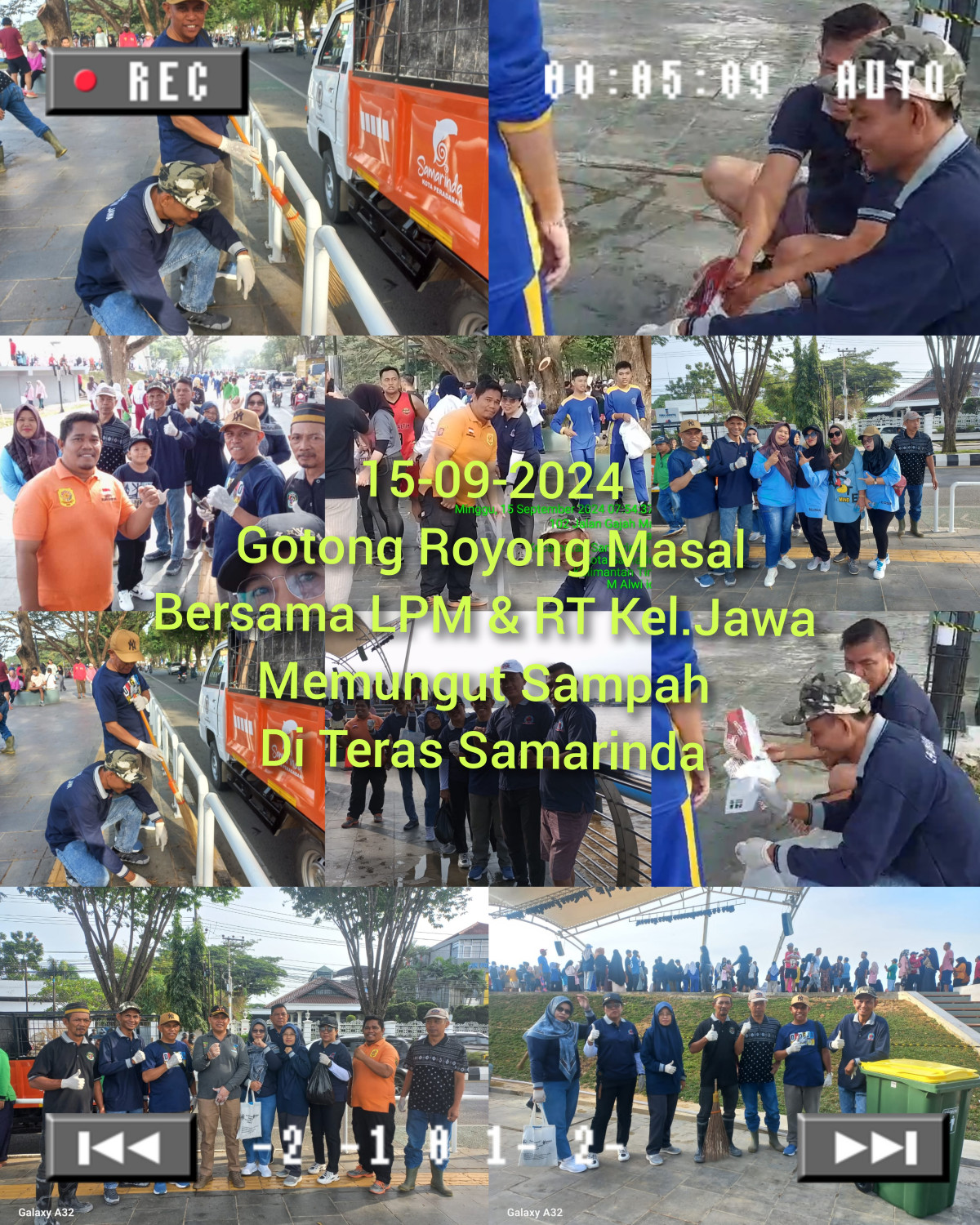 Gotong Royong Di Teras Samarinda