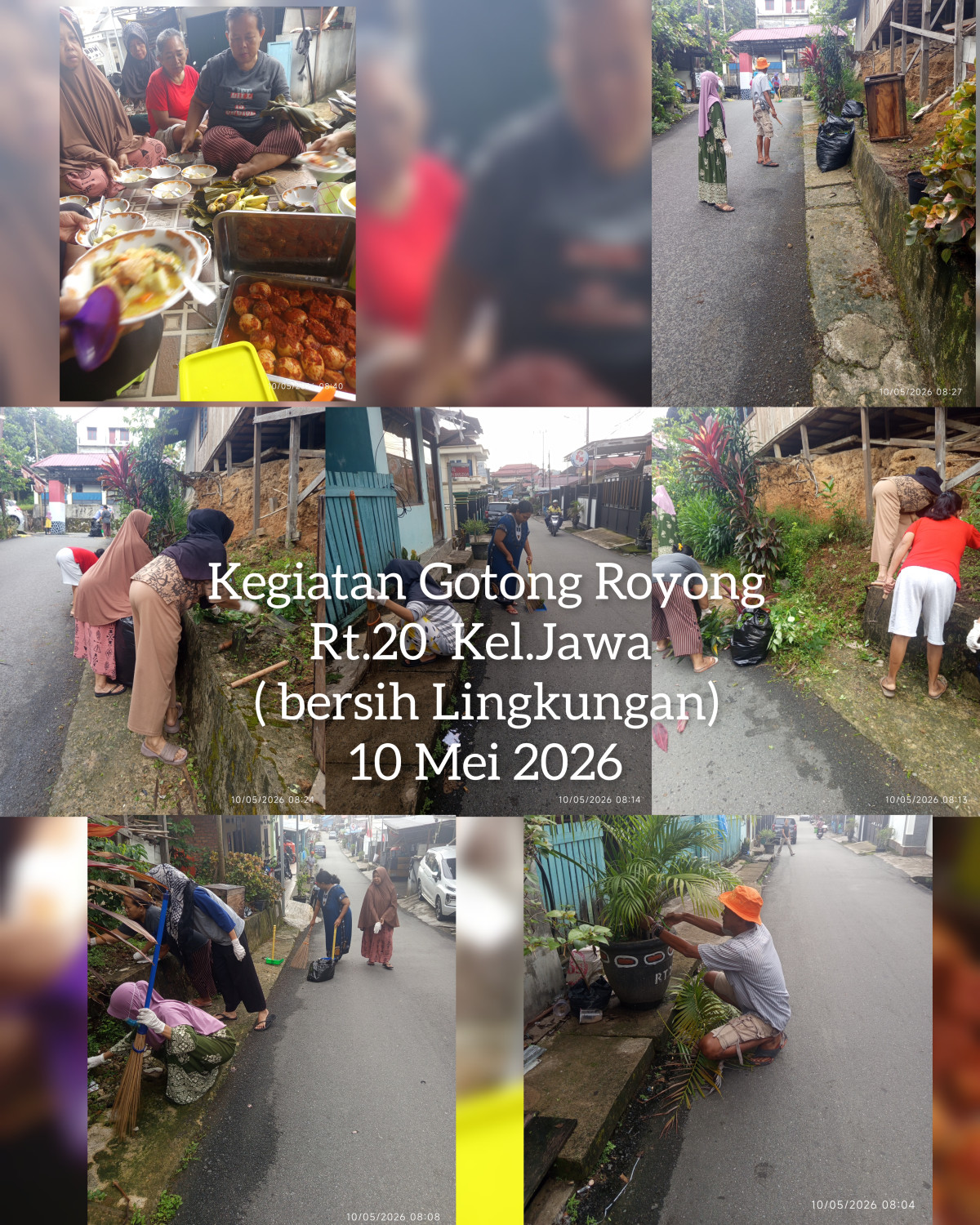 Kegiatan Gotong Royong Rt.20 Kel.Jawa bulan Mei 2026,kegiatan -1