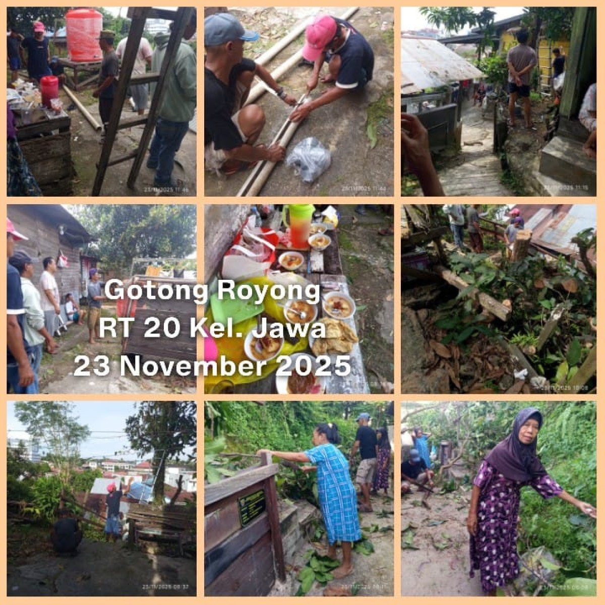 Kegiatan gotong Royong Rt.20 Kel Jawa bulan Nopember kegiatan-3