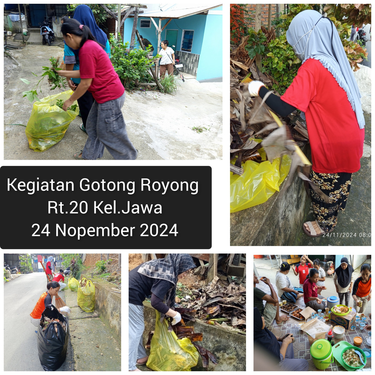 Kegiatan Gotong Royong Rt.20 bulan Nopember 2024 kegiatan-2