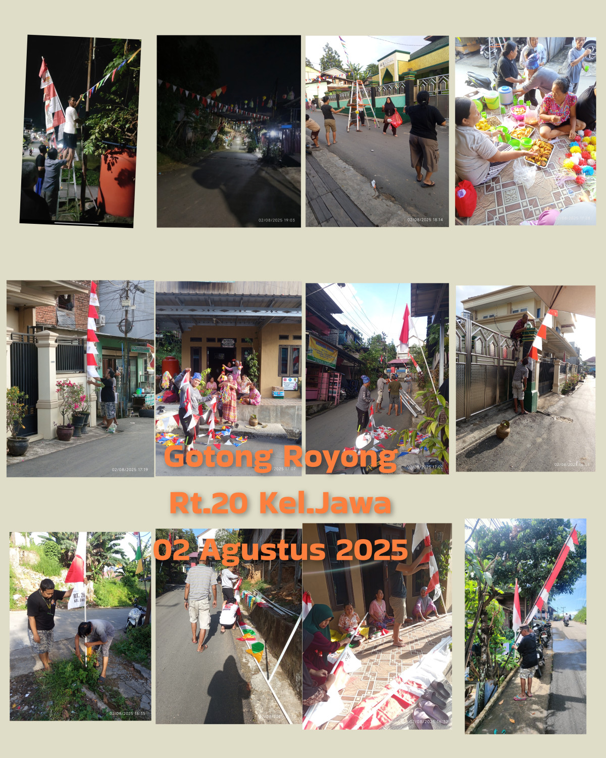 Kegiatan Gotong Royong Rt.20 Kel.Jawa Bulan Agustus 2025 Kegiatan-1