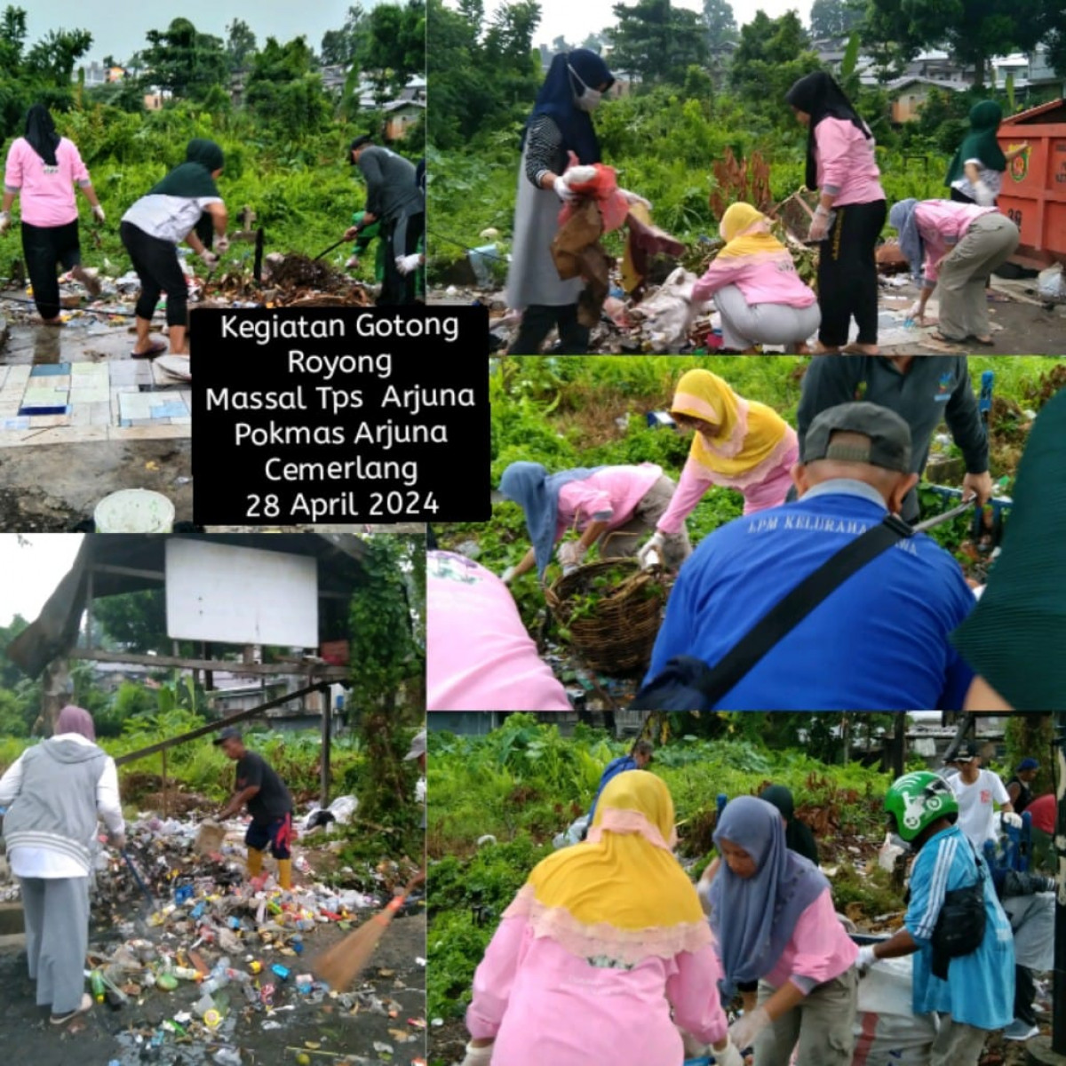 Gotong Royong Massal RT 08-20 (10 RT) Bulan April 2024