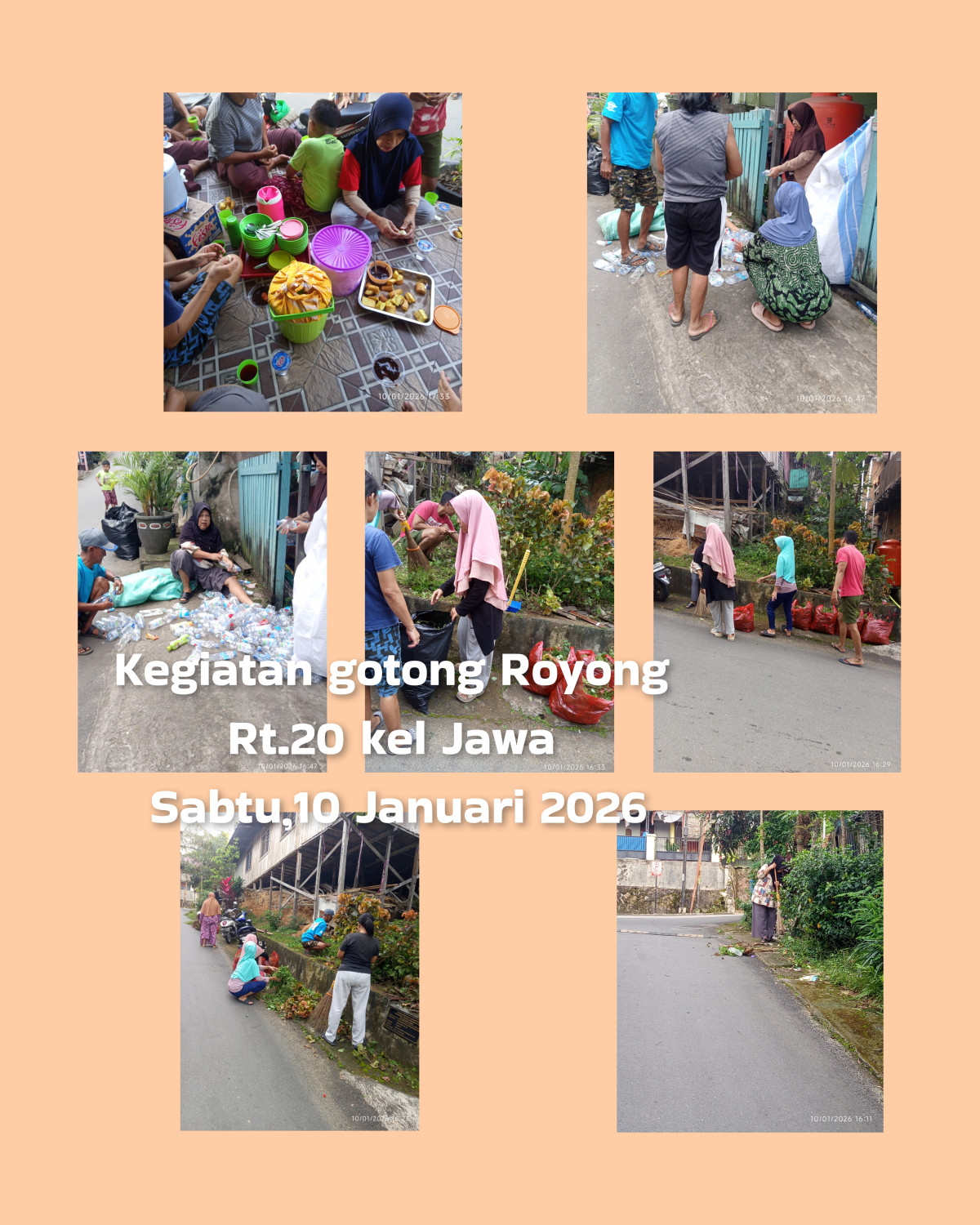 Kegiatan Gotong Royong Rt.20 kel .Jawa ,bulan Januari 2026 kegiatan-1