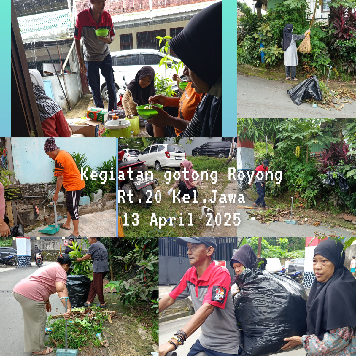 Kegiatan Gotong Royong Rt.20 bulan April 2025 kegiatan-1