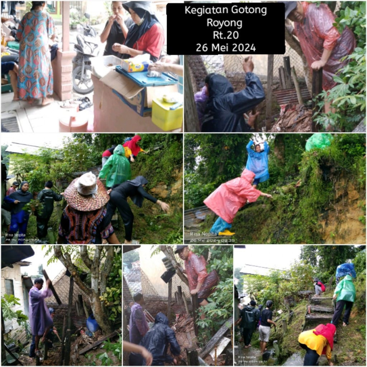 Kegiatan  gotong Royong Rt.20 bulan Mei 2024-2