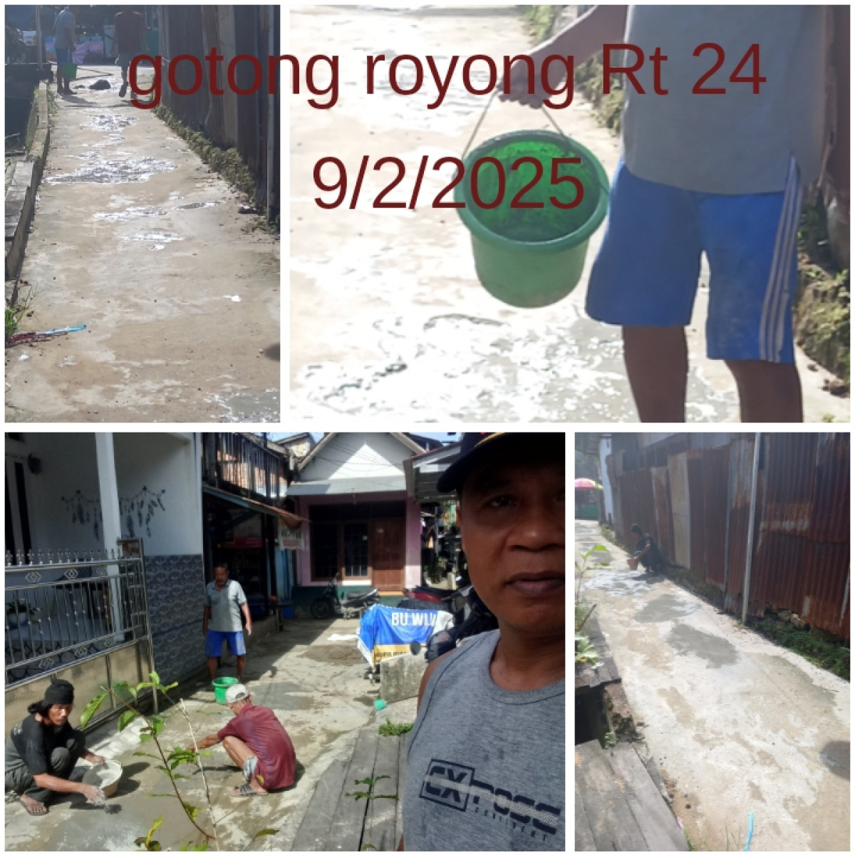 Gotong royong warga Rt 24