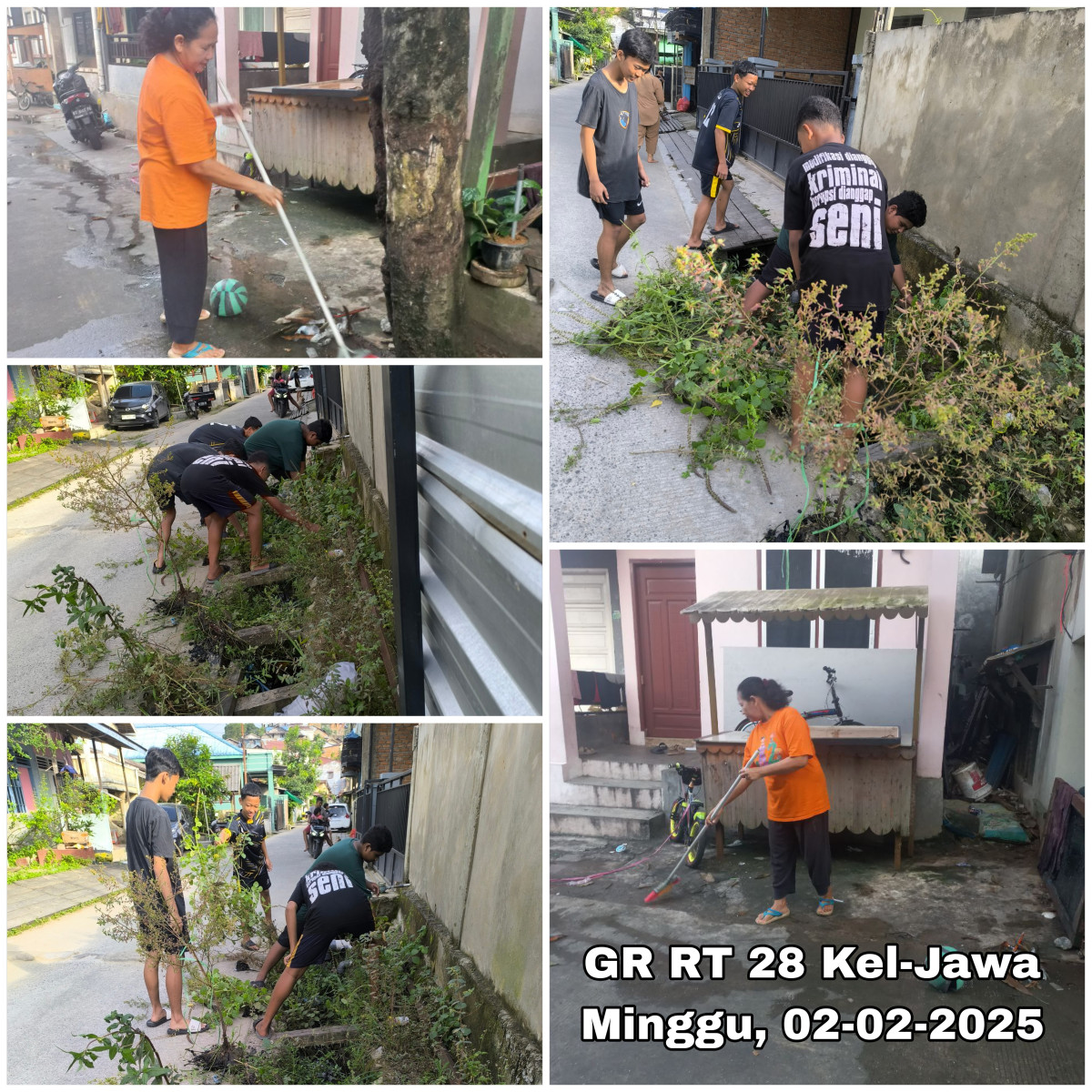 Gotong royong di Gg. 1D