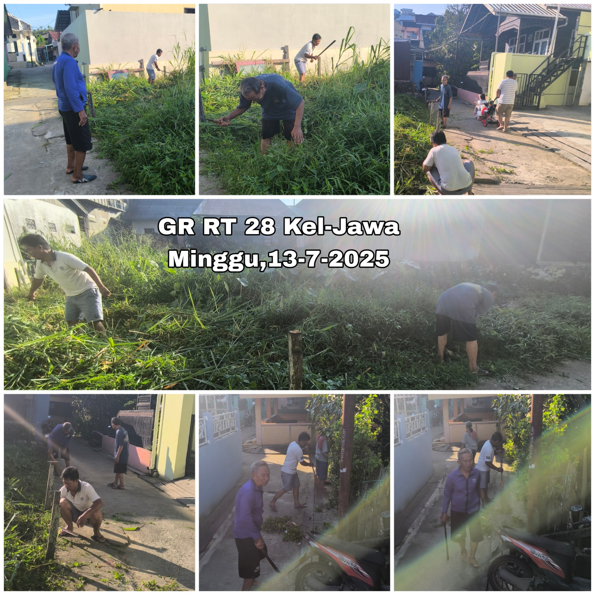 Gotong royong di gg melati