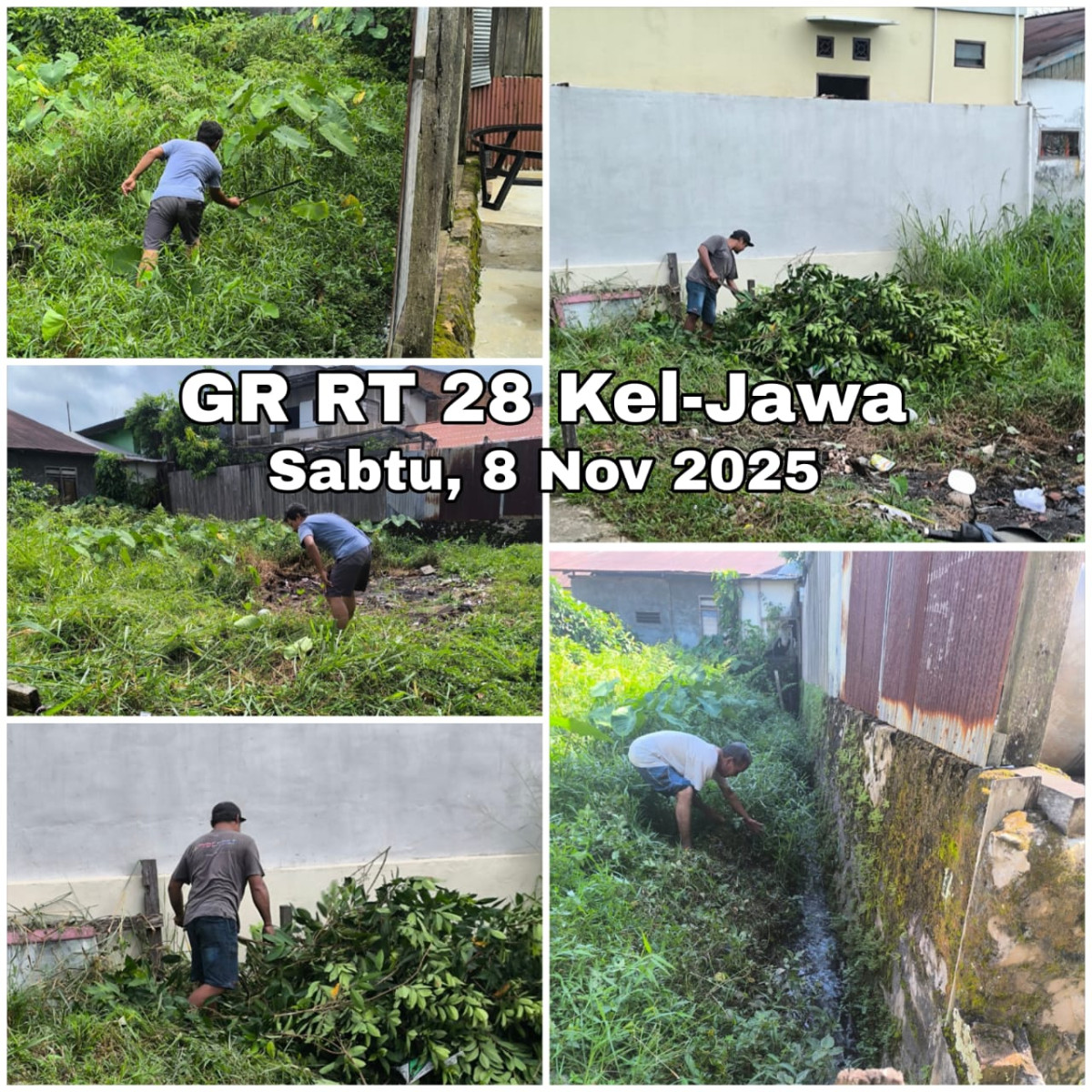Gotong Royong di Gang Melati