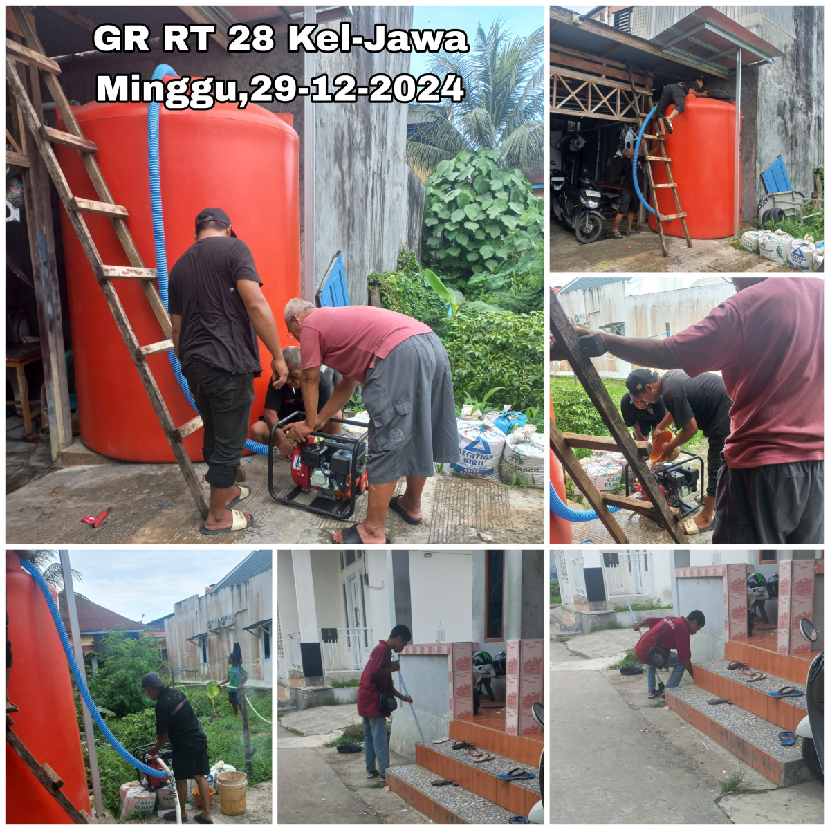 Gotong royong cek kelengkapan peralatan Balakar