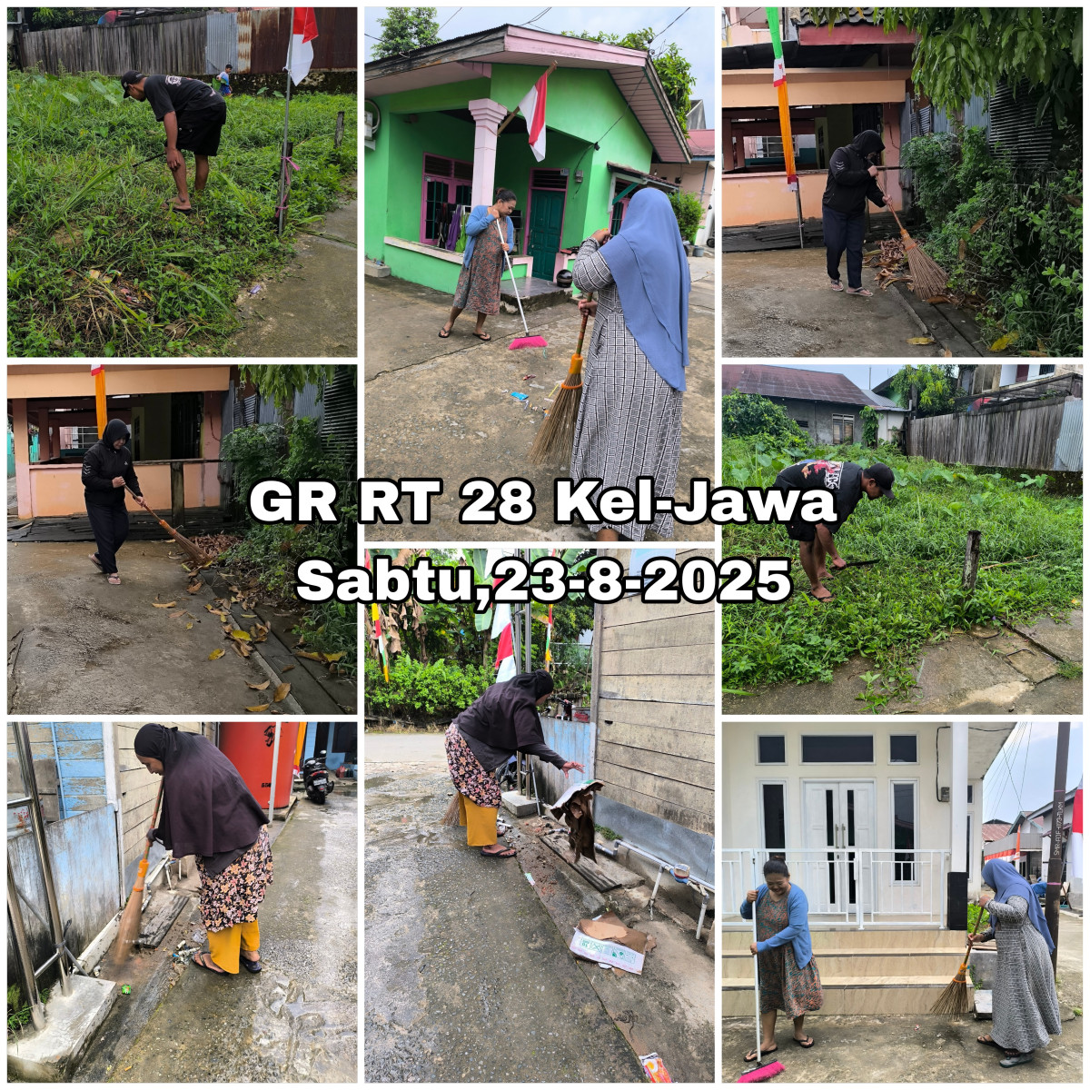 Gotong royong di gg melati
