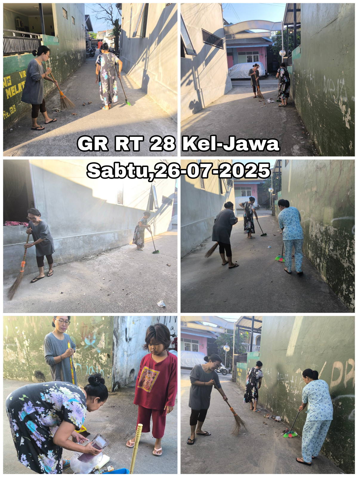 Gotong royong di gg Melati