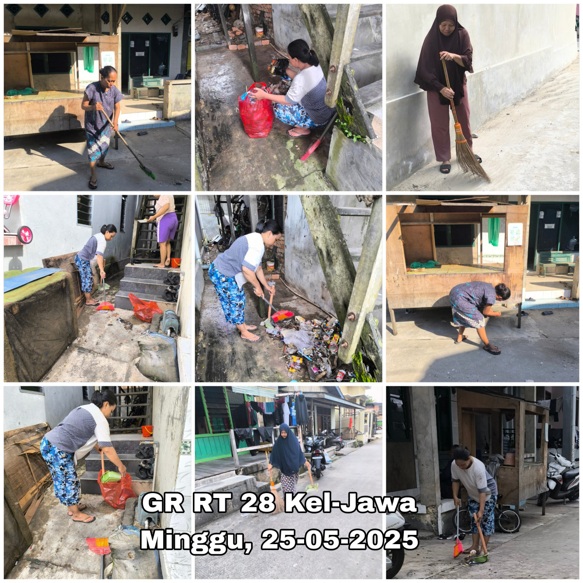 Gotong royong di Gg. Melati