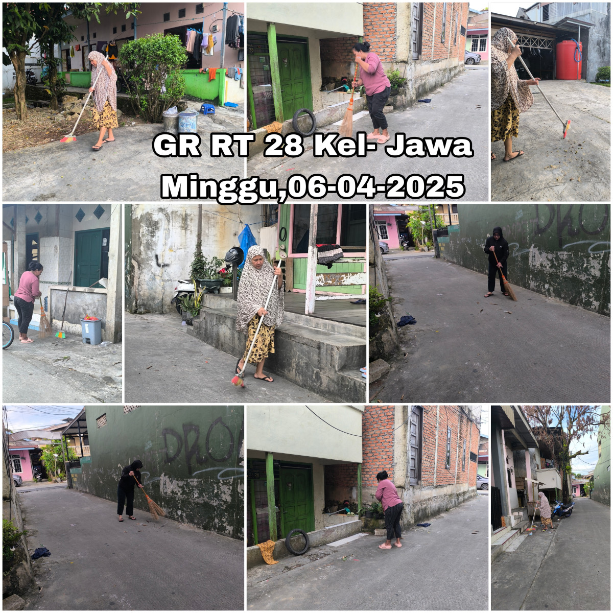 Gotong royong di gg melati