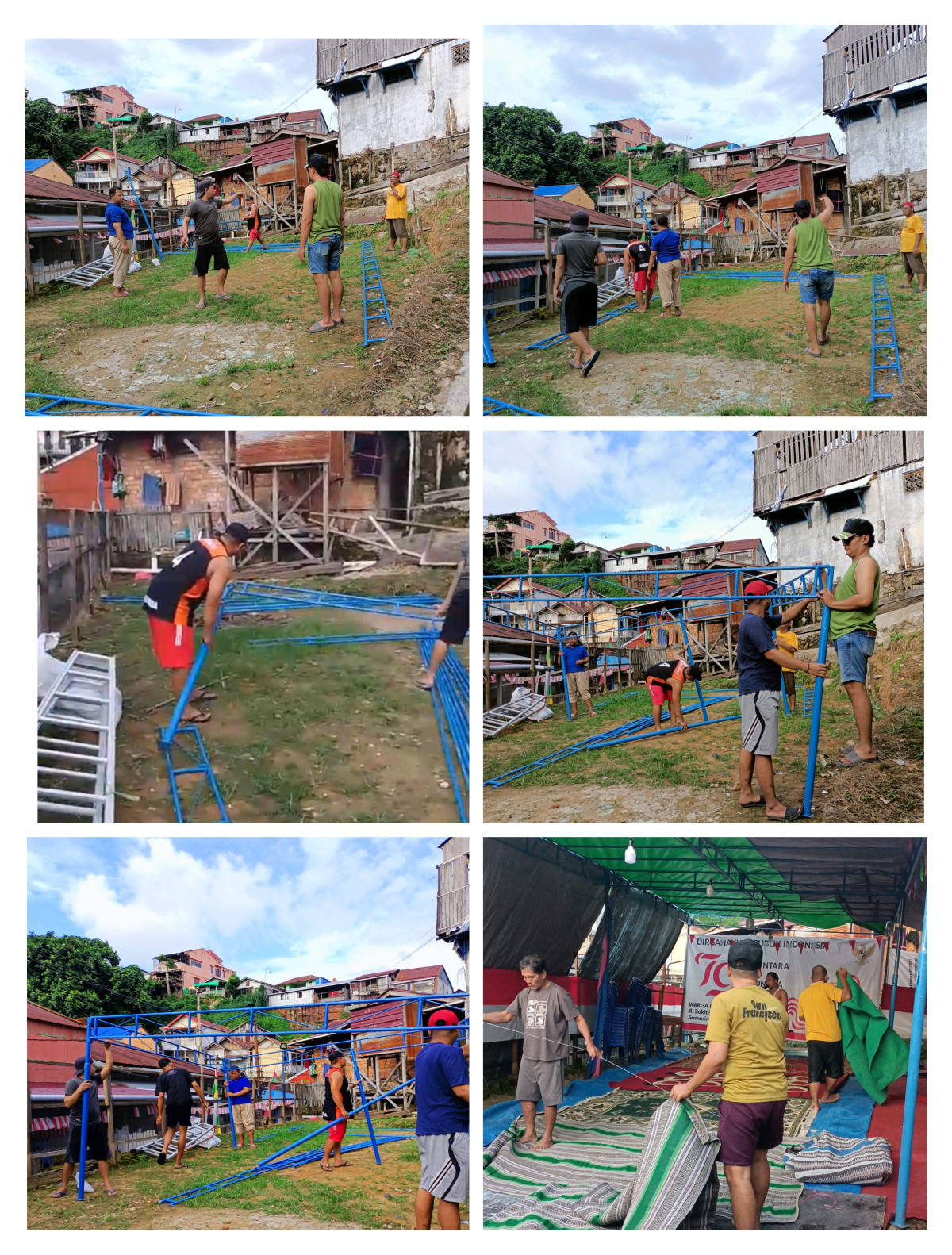 Gotong royong di RT 34