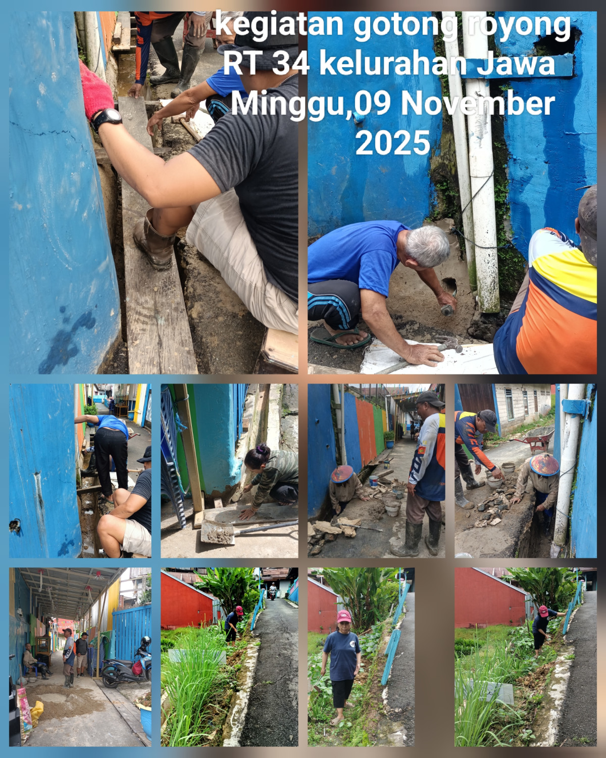 Gotong royong RT 34