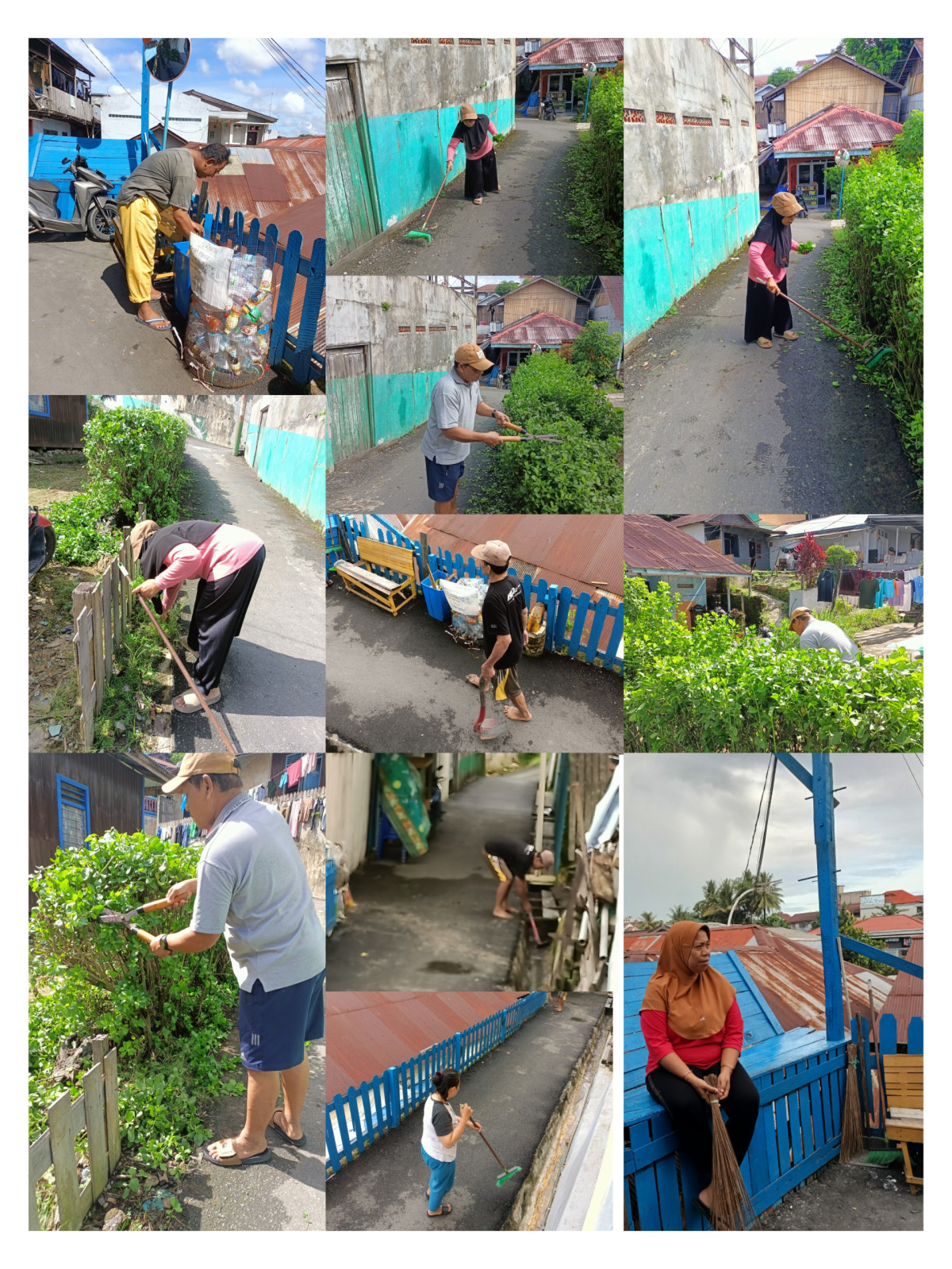 Kegiatan gotong royong RT 34