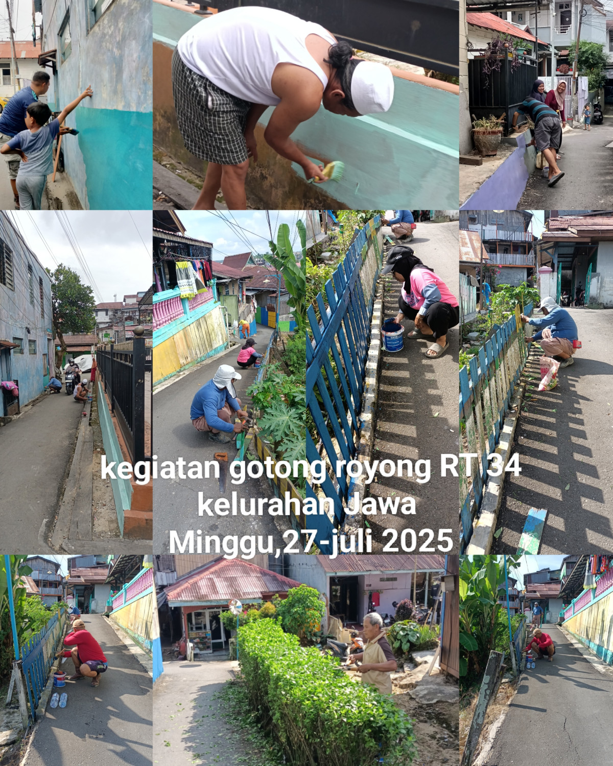 Kegiatan gotong royong RT 34