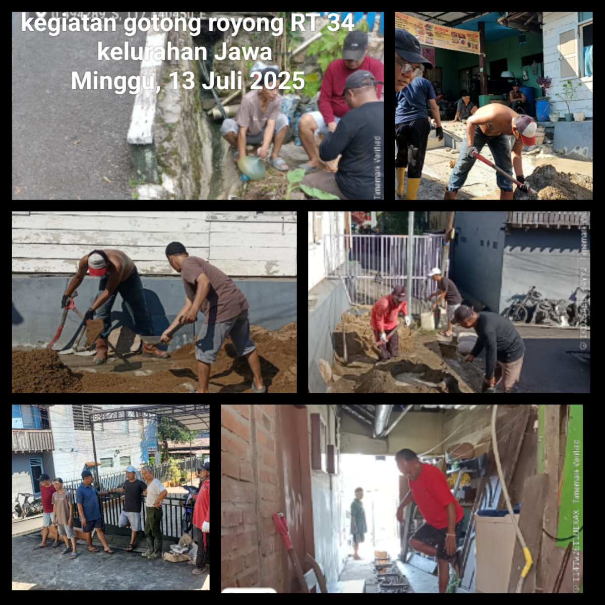 Gotong royong RT 34