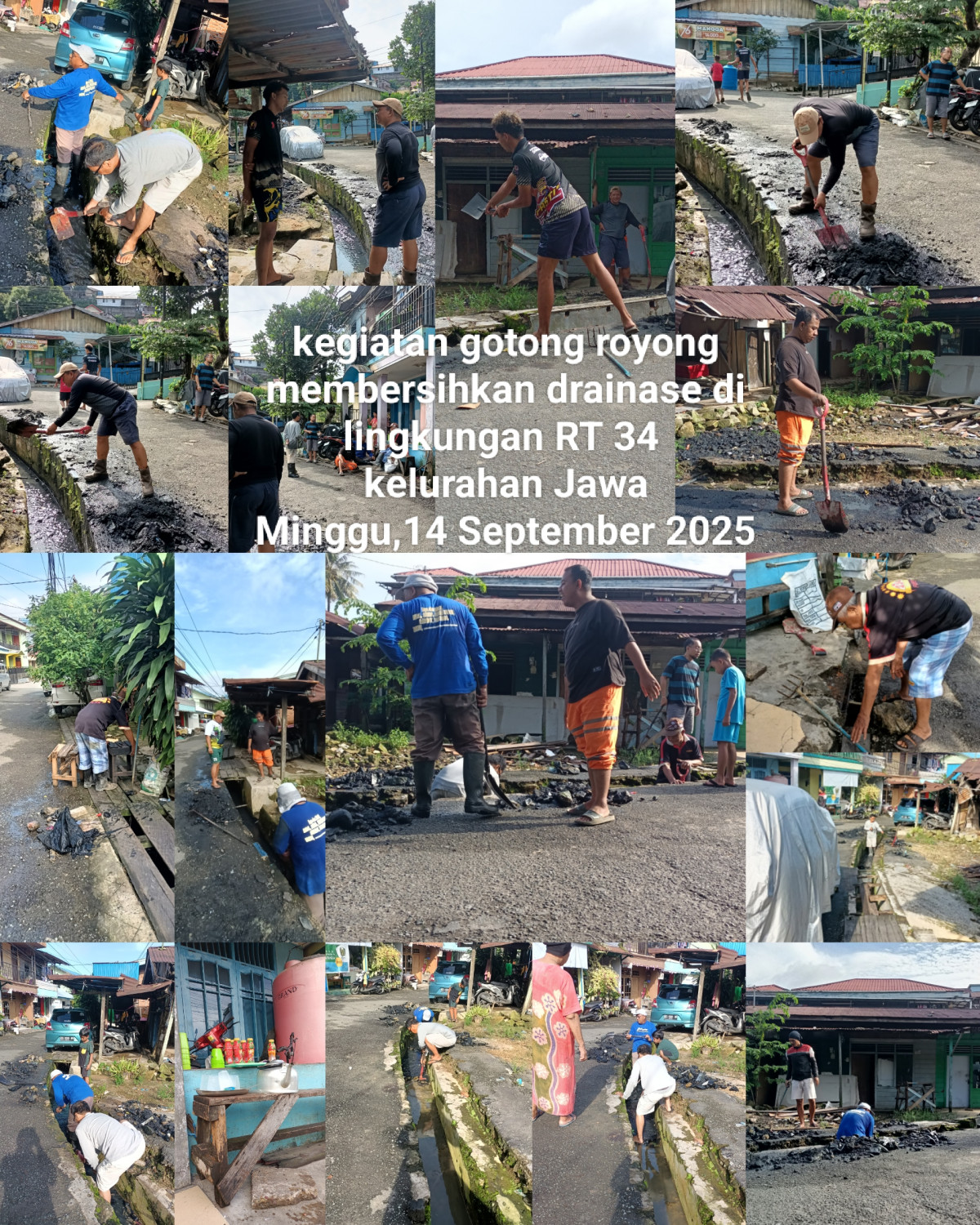Gotong royong RT 34