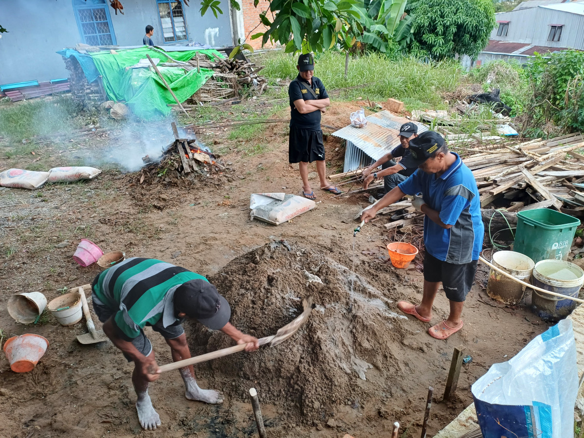 Pengecoran tanah langgar