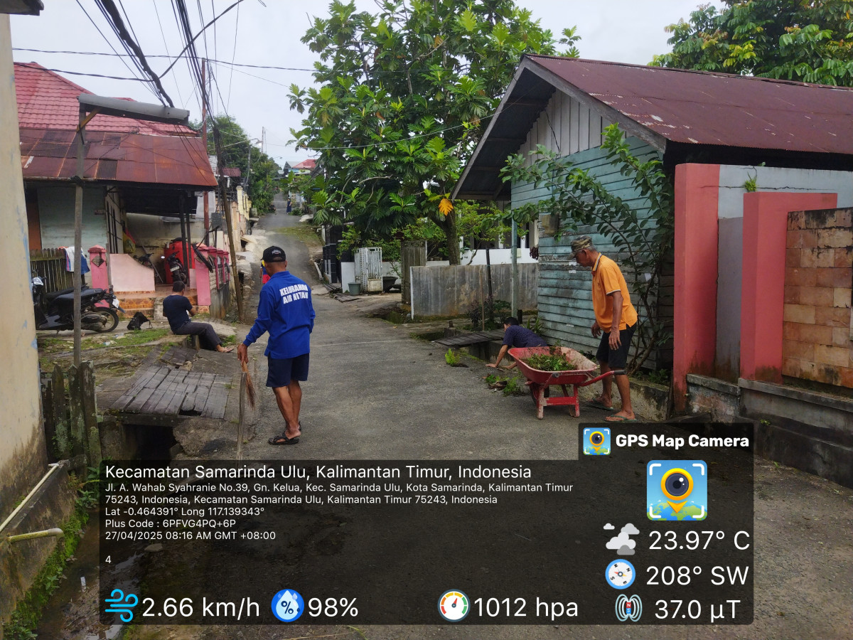 Kegiatan gotong royong RT. 24