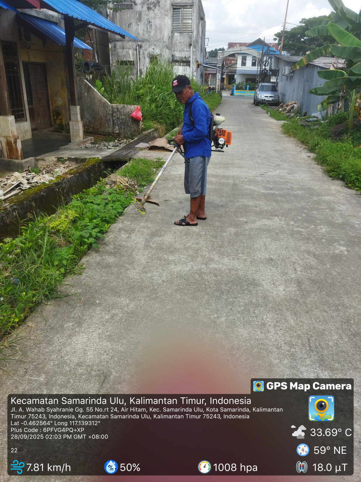 Kegiatan gotong royong RT.24