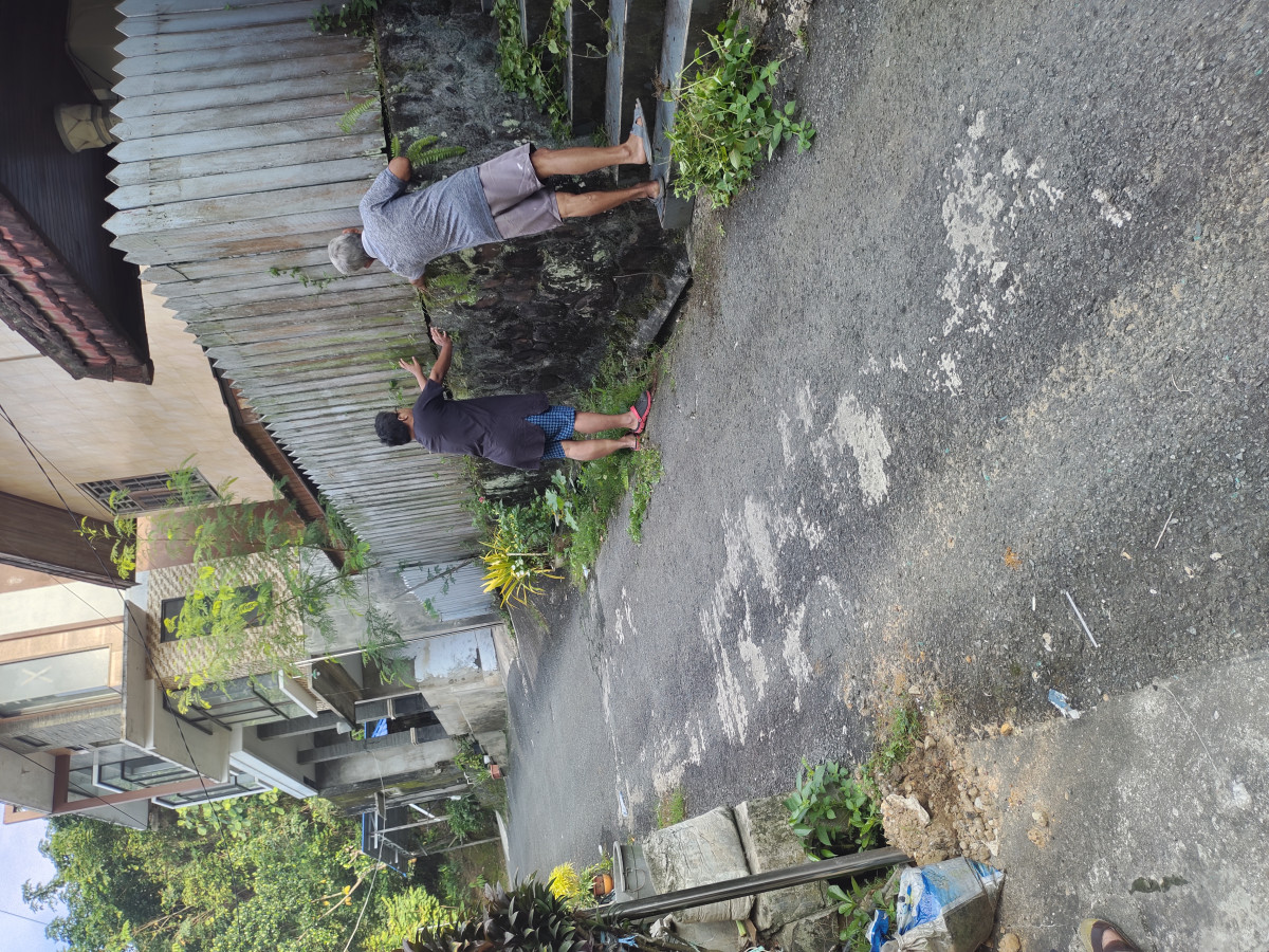 Kerja bakti di GG 3 bhayangkara