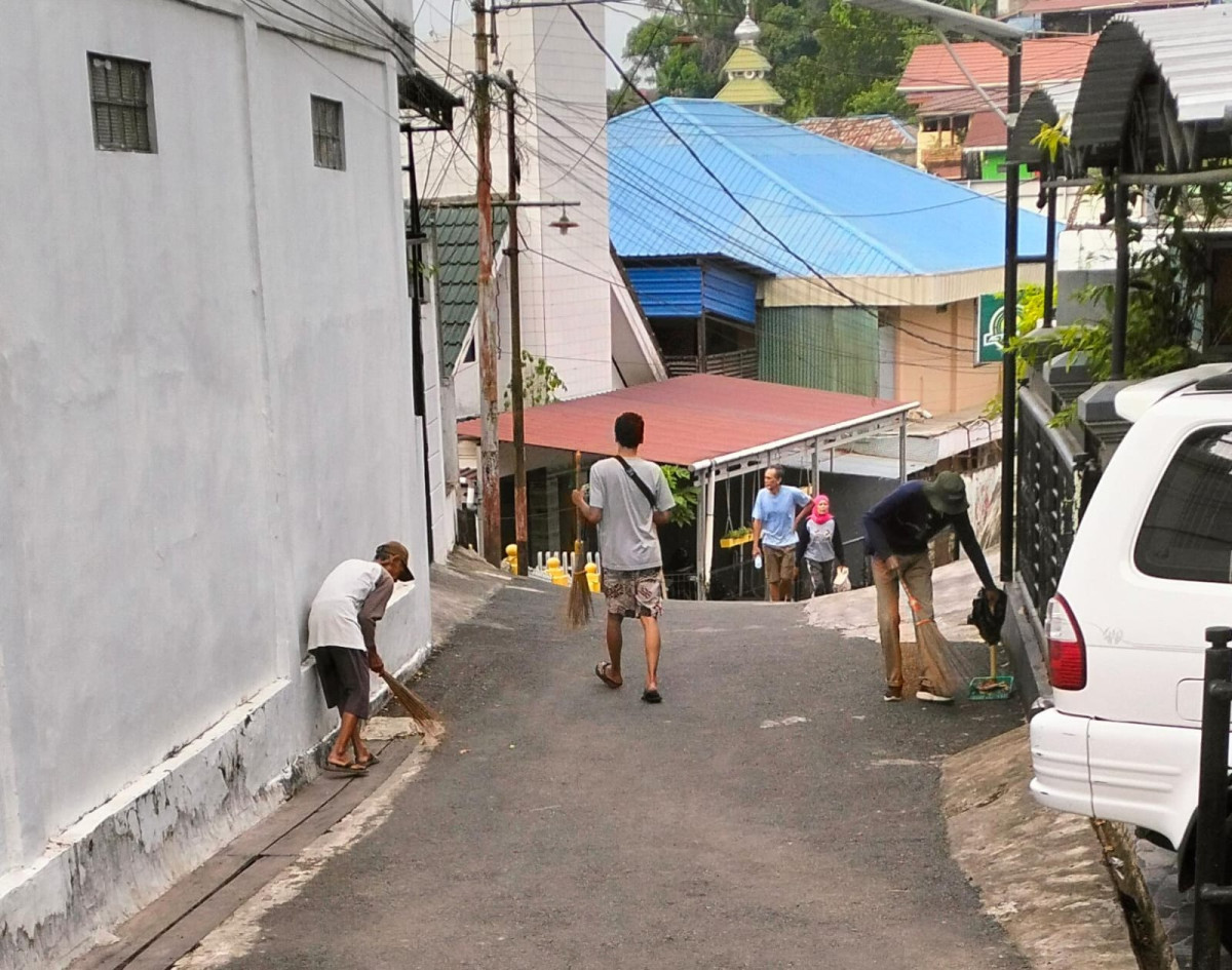 Kerja bakti di Gg 3